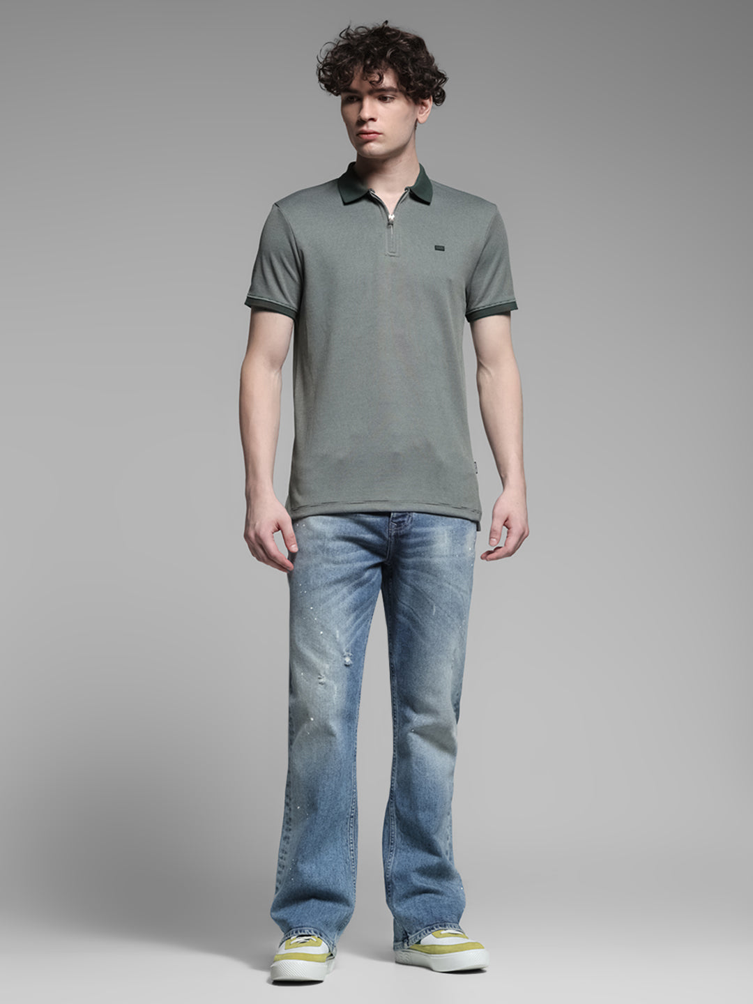 Zip Detail Polo