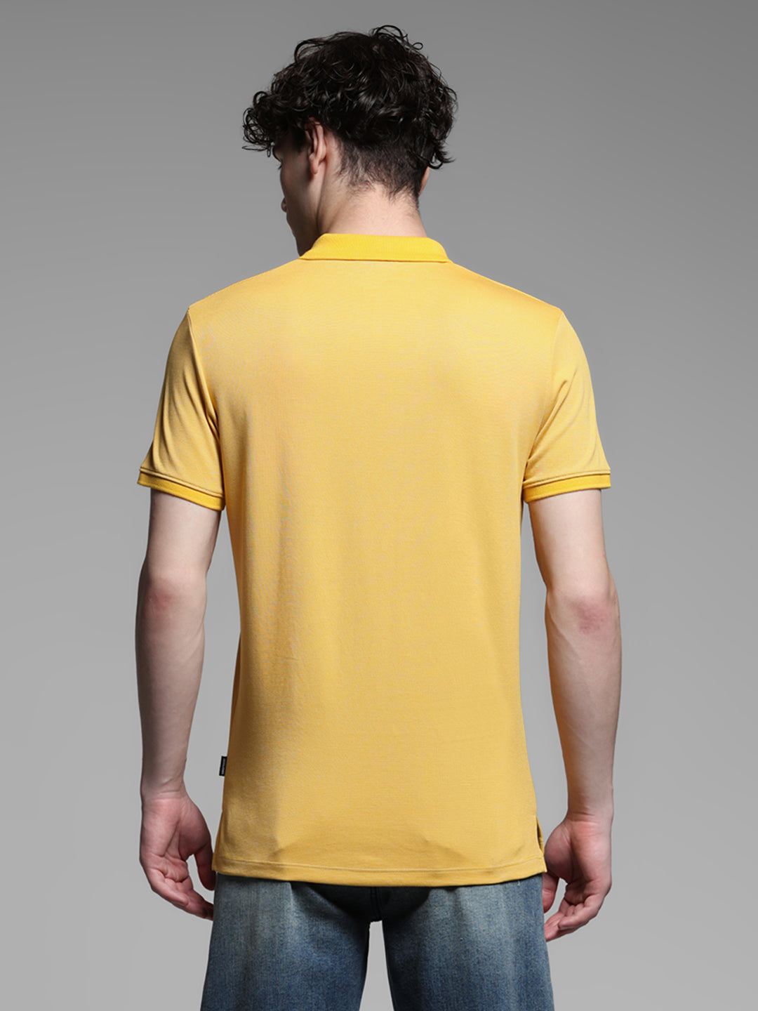 Yellow Zip Detail Polo
