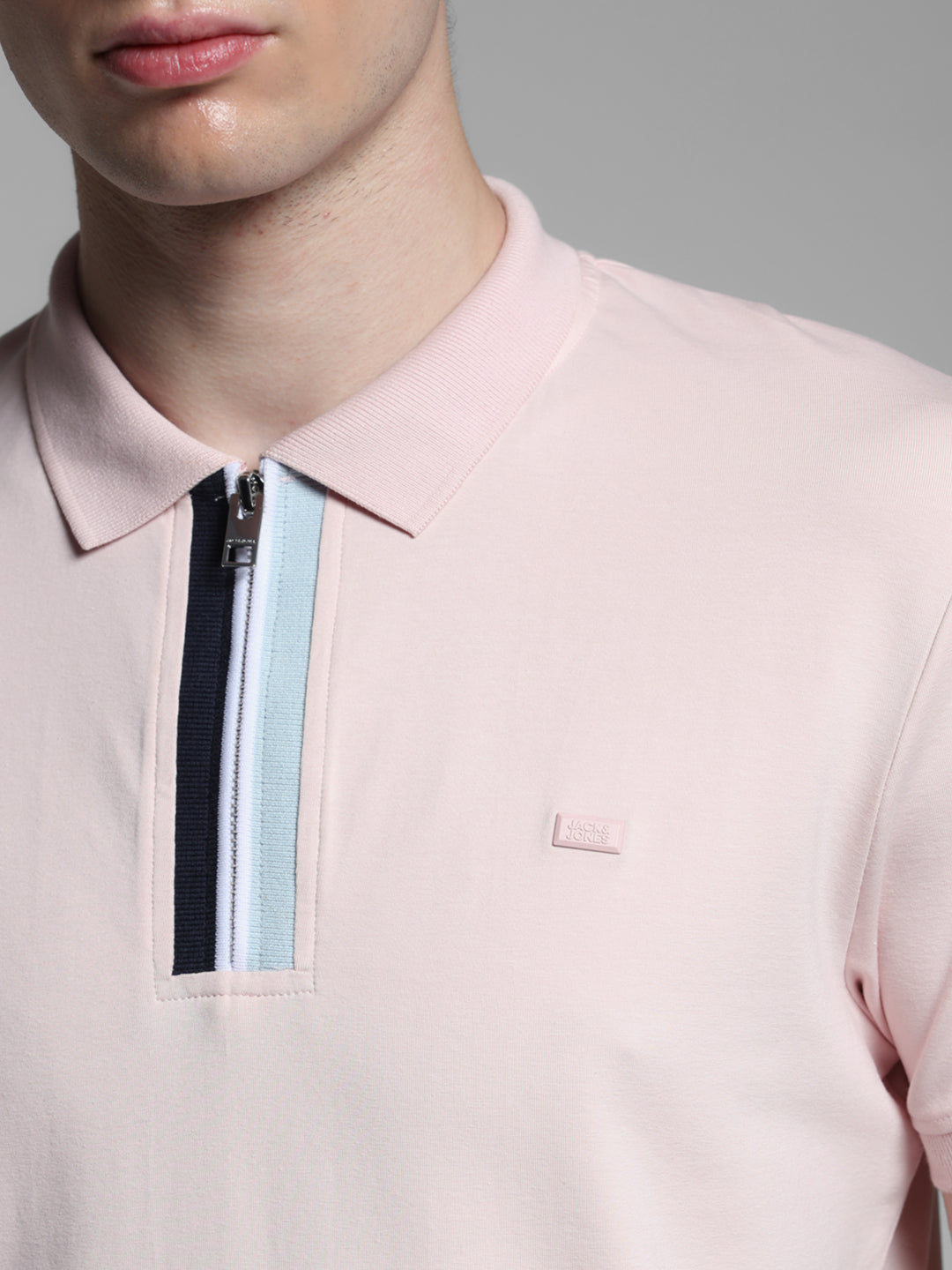 Lilac Zipper Detail Polo