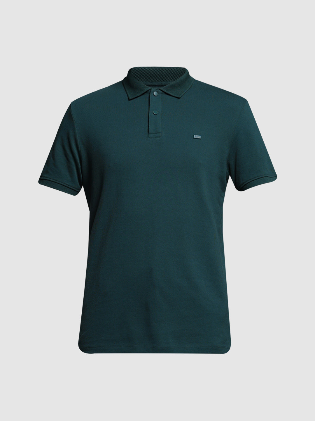 Dark Green Solid Polo