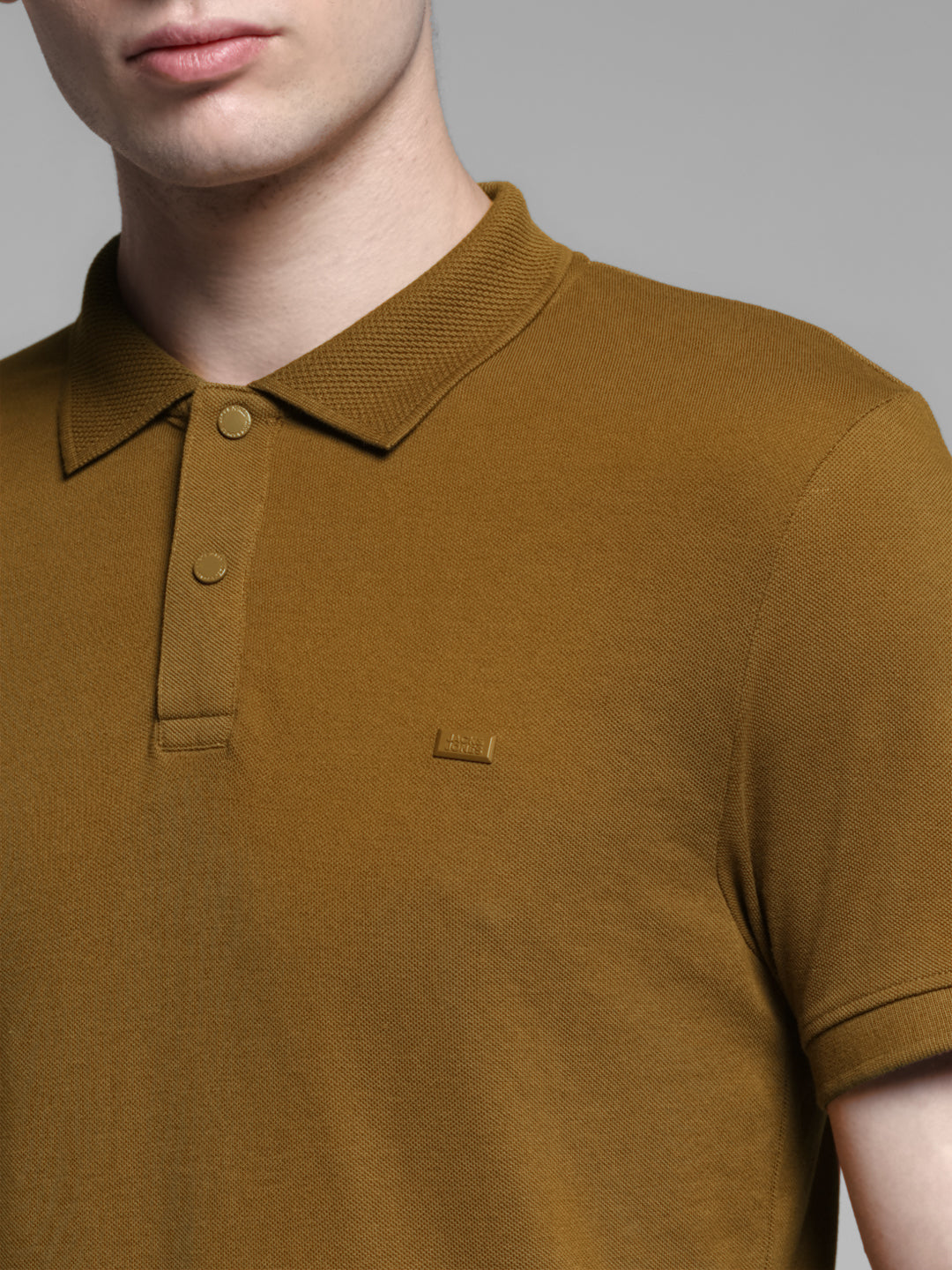 Bronze Brown Solid Polo