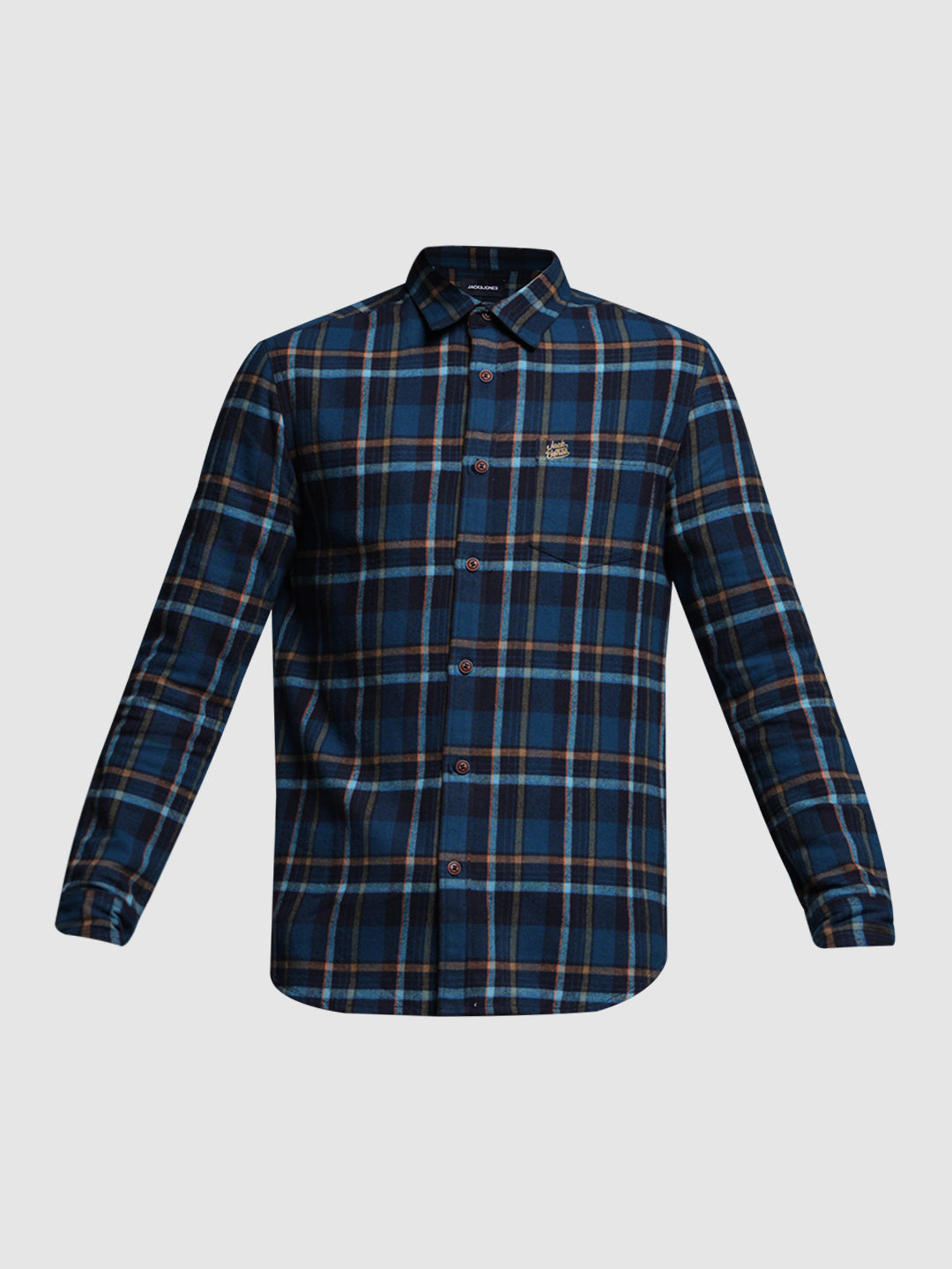 Blue Check Cotton Shirt