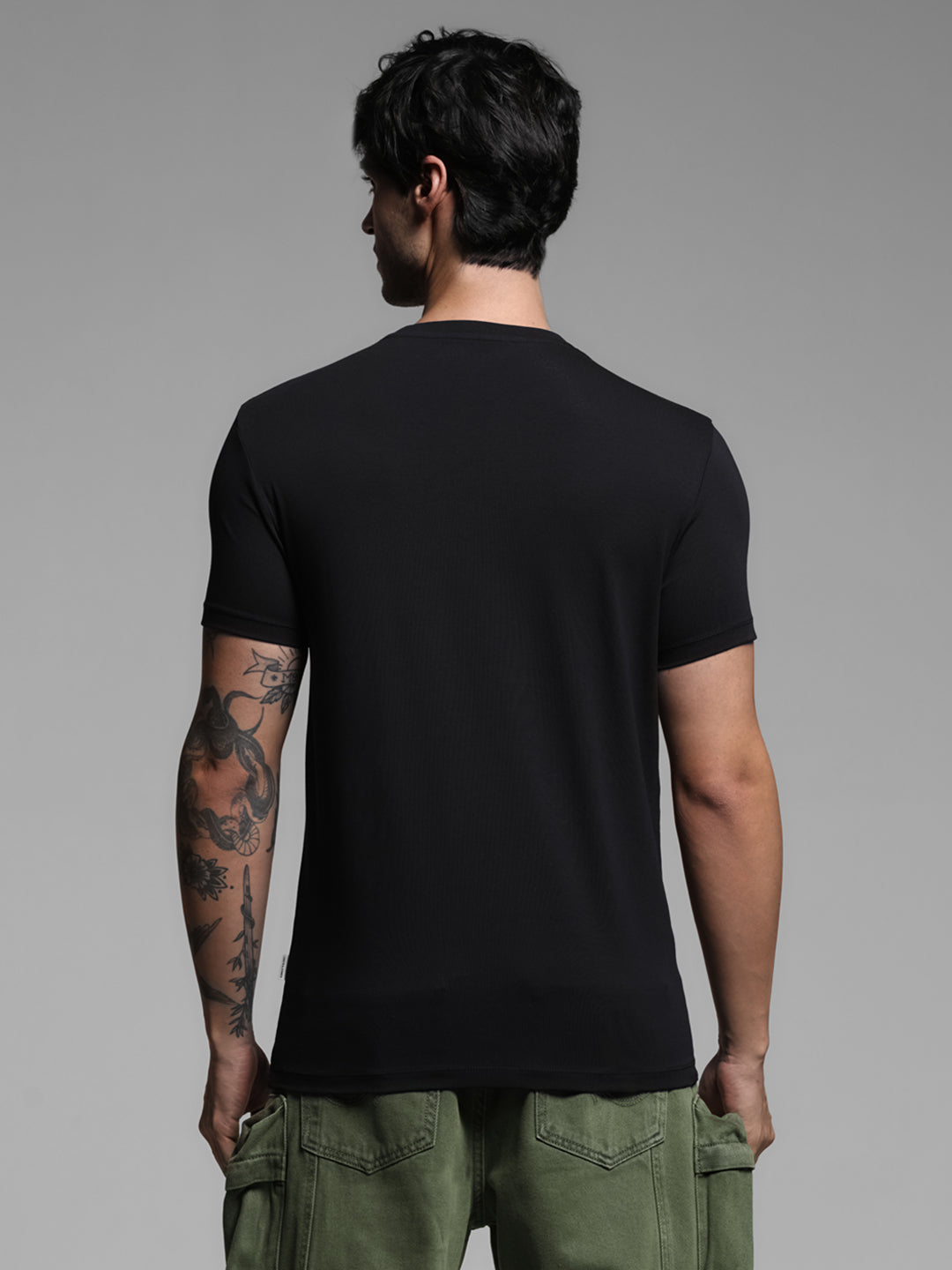 Black Logo Patch T-shirt