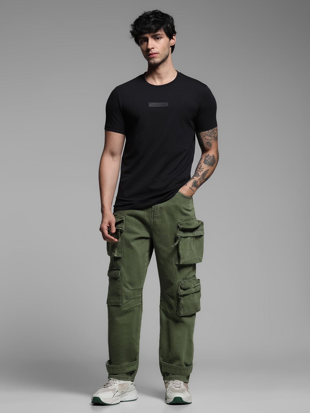 Black Logo Patch T-shirt