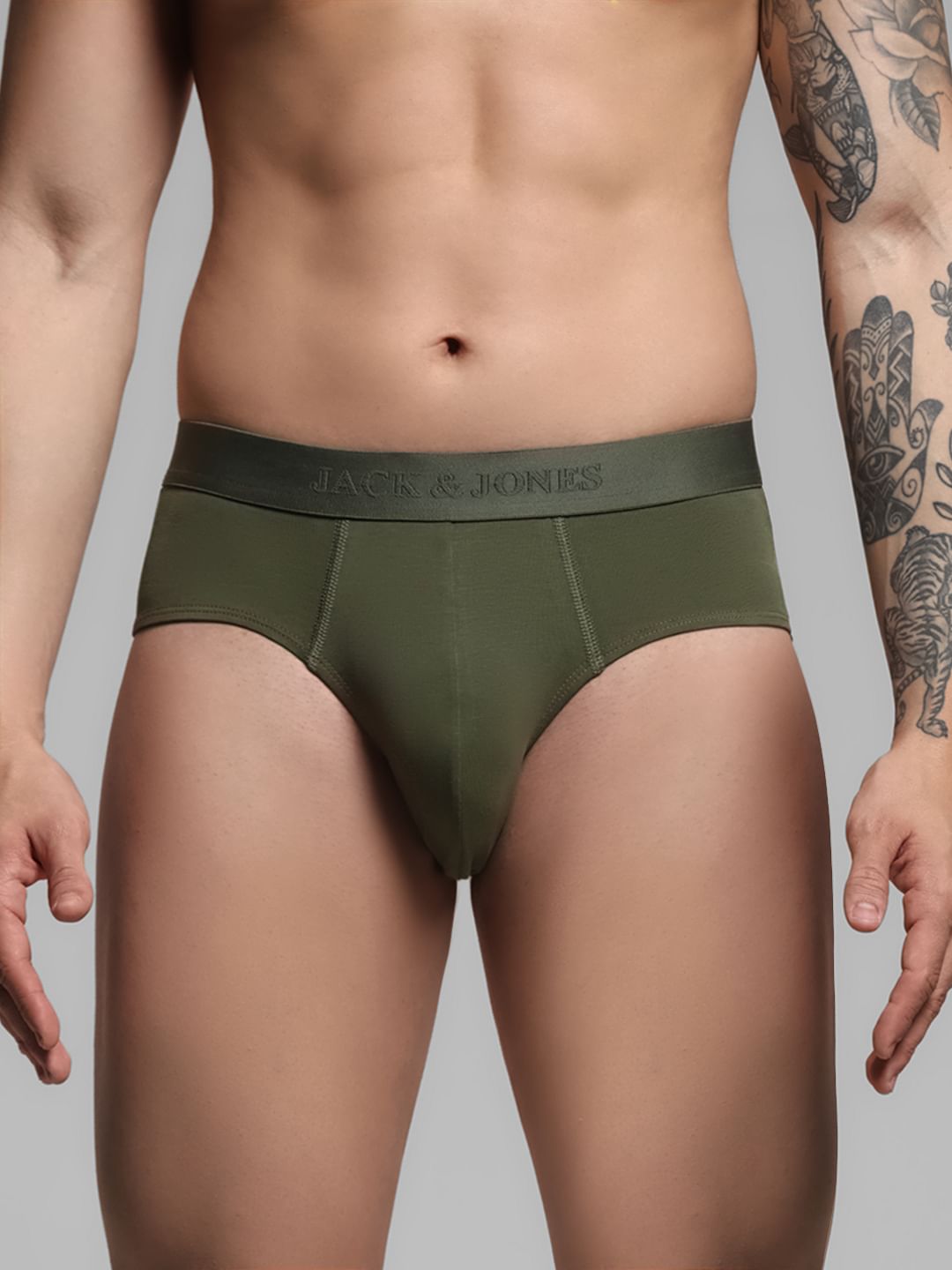Dark Green Supima Cotton Briefs