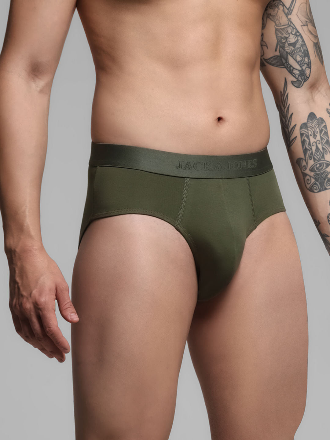 Dark Green Supima Cotton Briefs