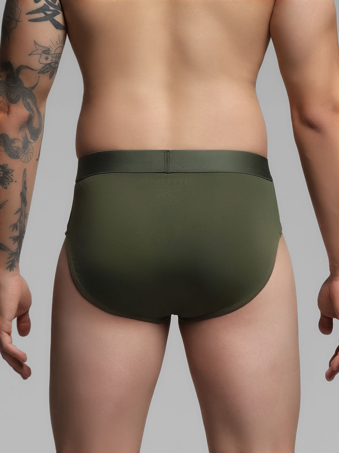 Dark Green Supima Cotton Briefs