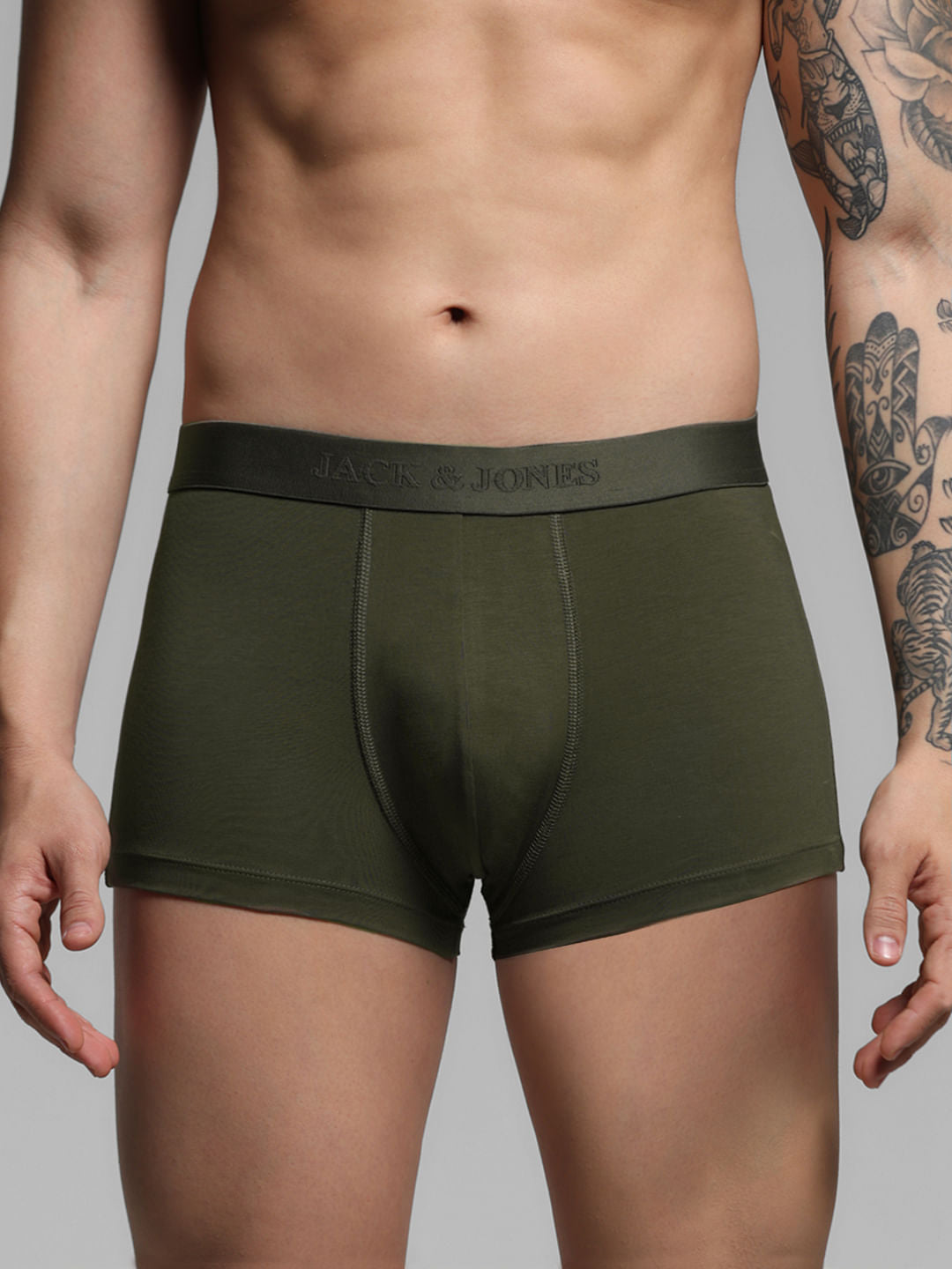 Dark Green Supima Cotton Trunks