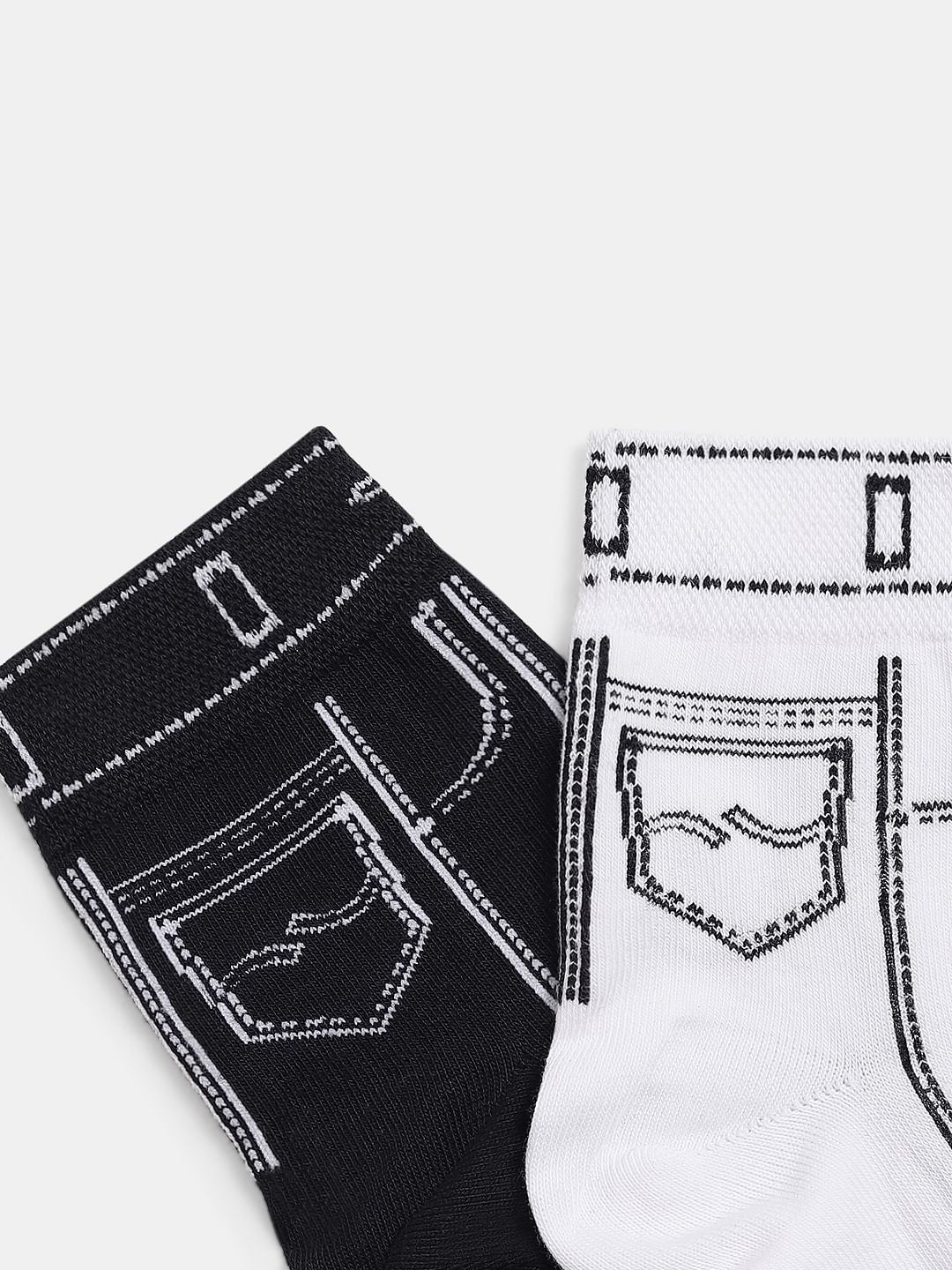 Pack Of 2 Mid Length Socks