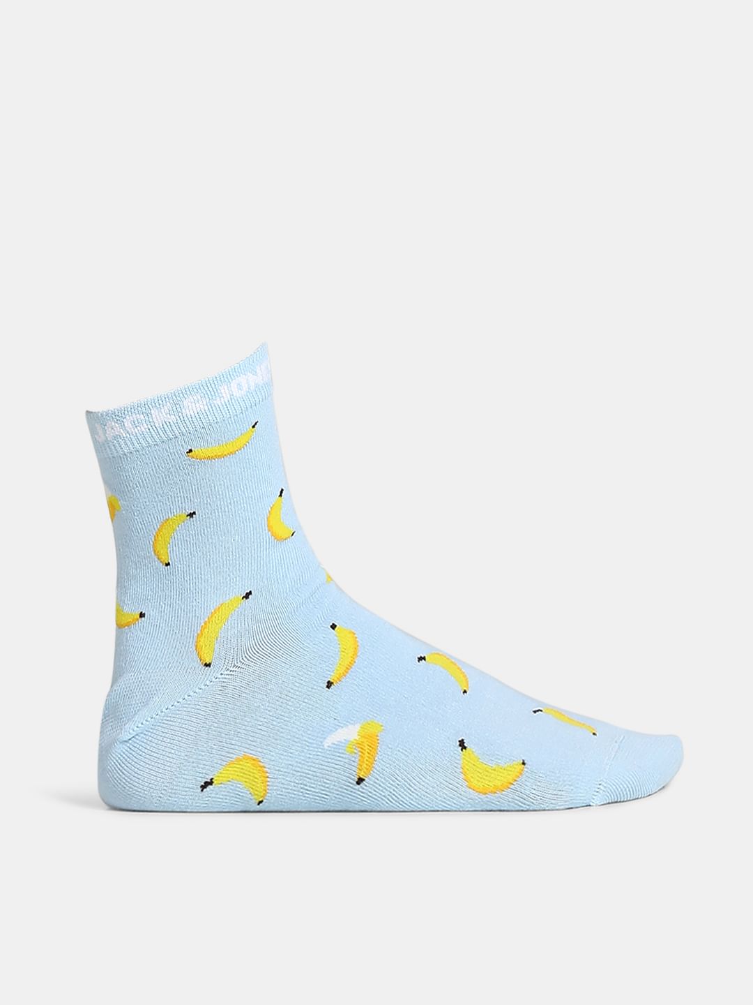 Pack Of 3 Printed Mid Length Socks