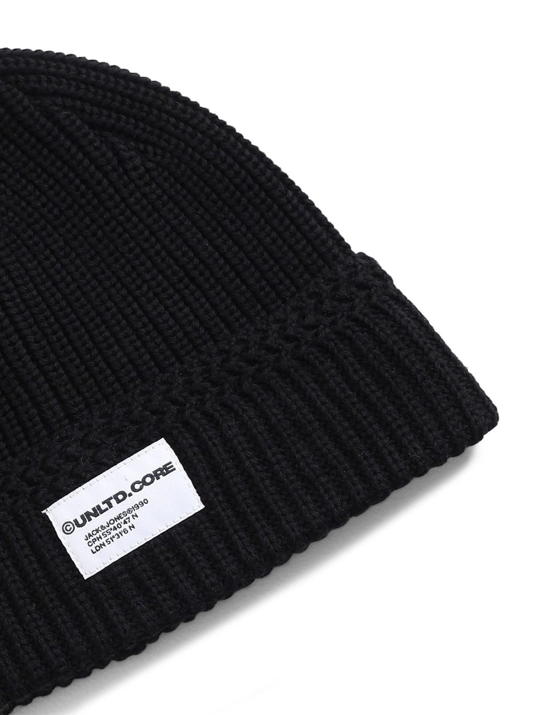 Black Organic Cotton Beanie
