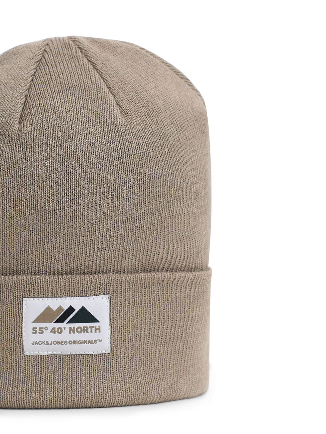 Dark Beige Recycled Polyester Beanie