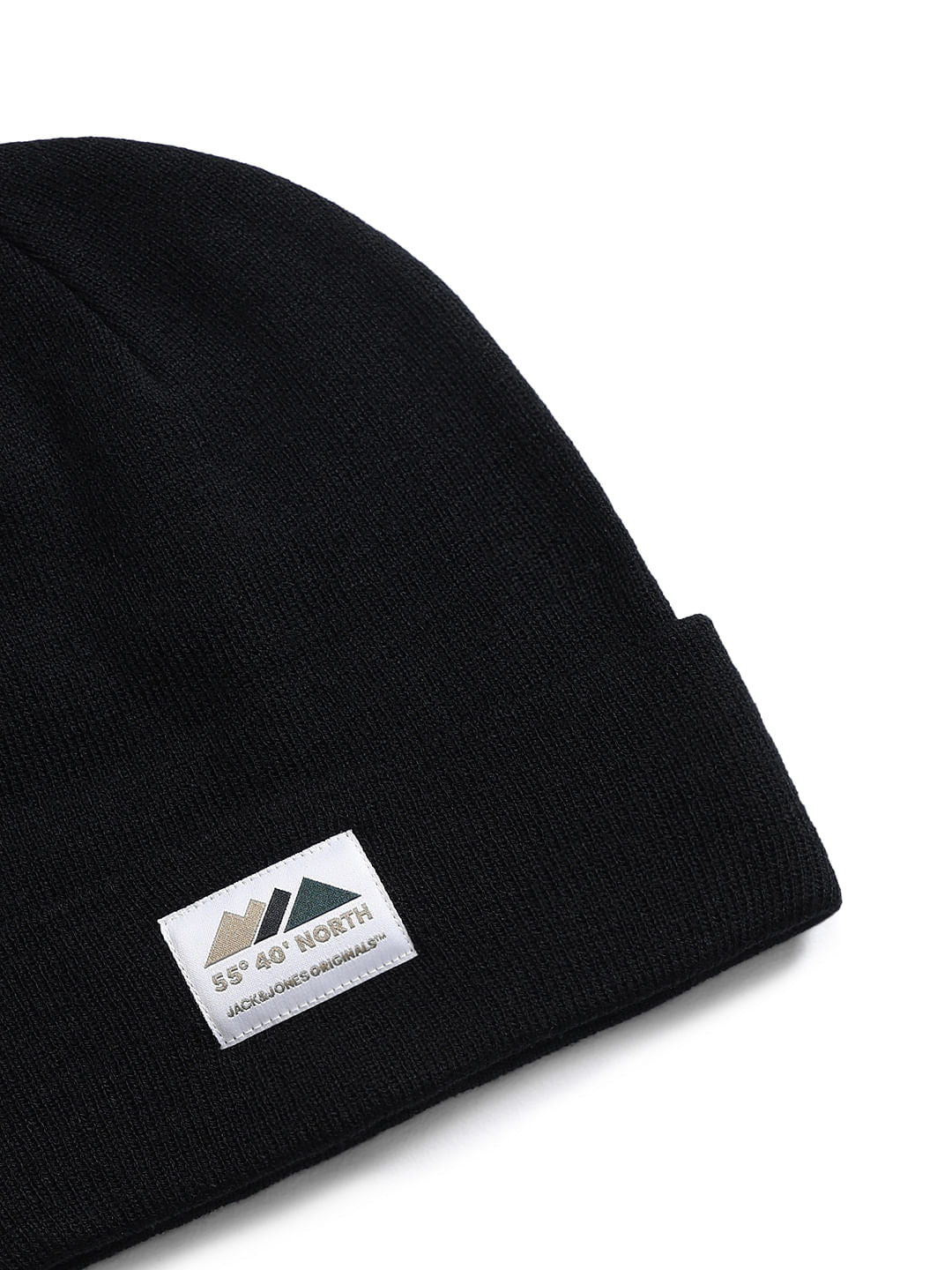 Black Recycled Polyester Beanie