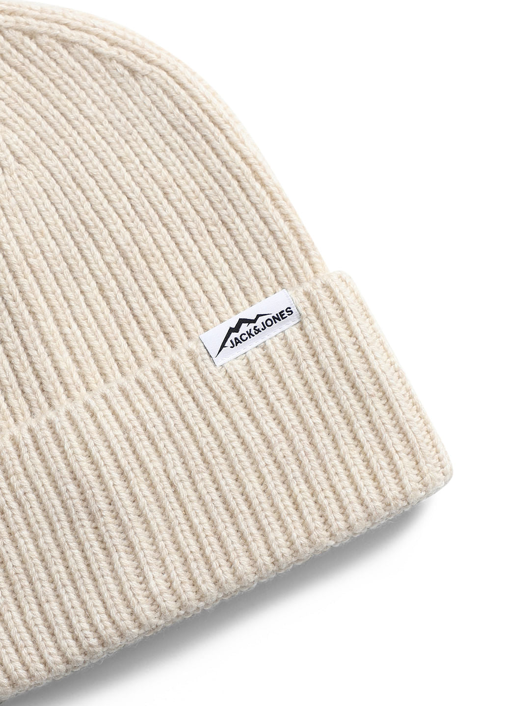Beige Woollen Beanie