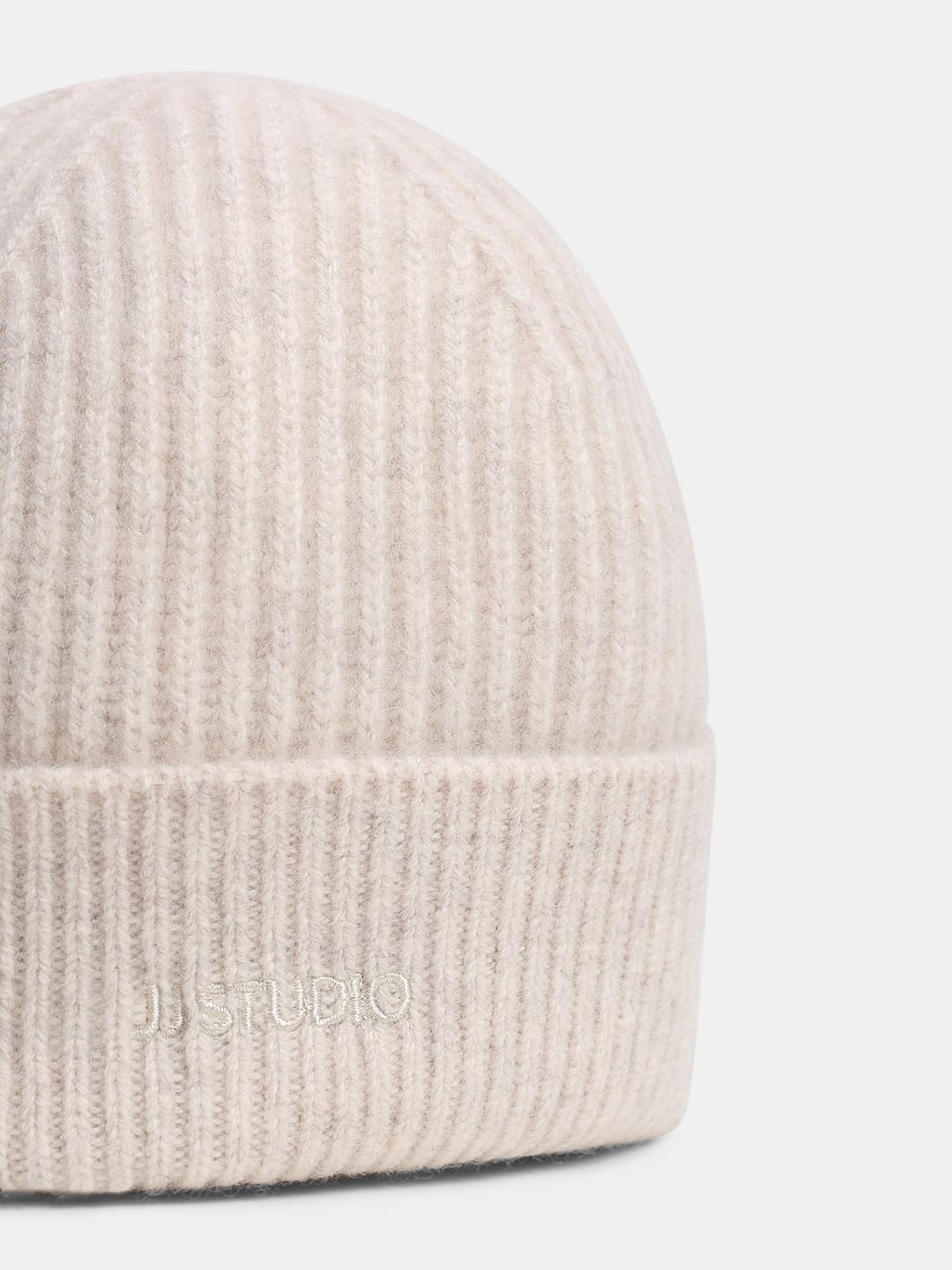 Light Beige Woollen Beanie