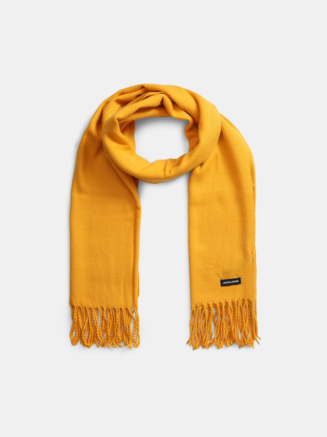 Golden Yellow Knitted Scarf