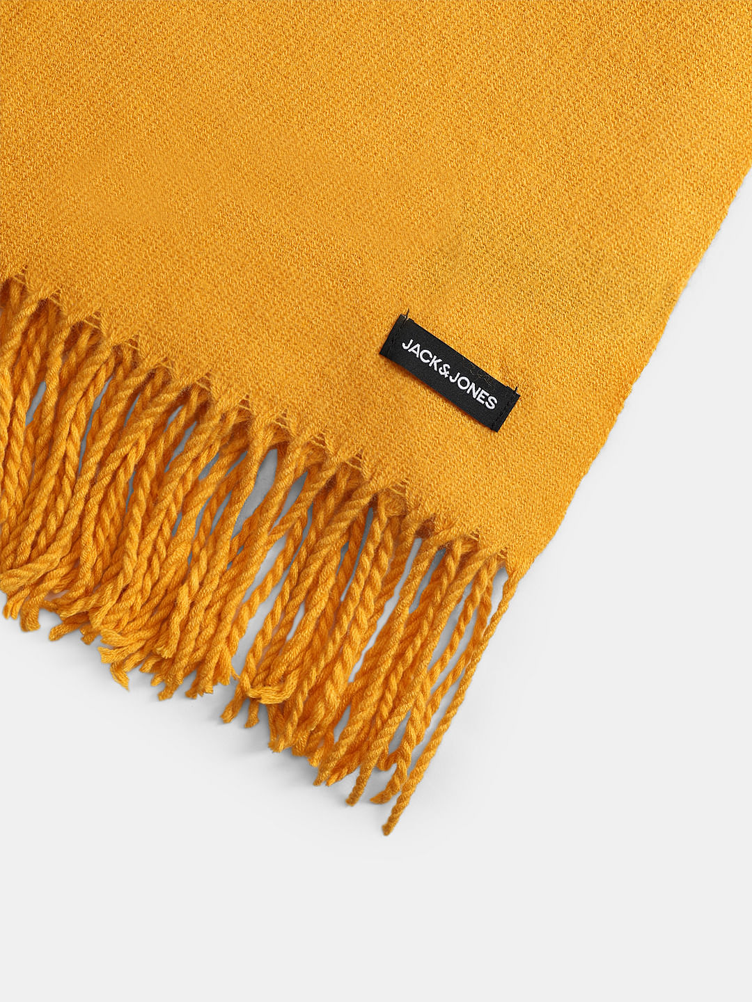 Golden Yellow Knitted Scarf