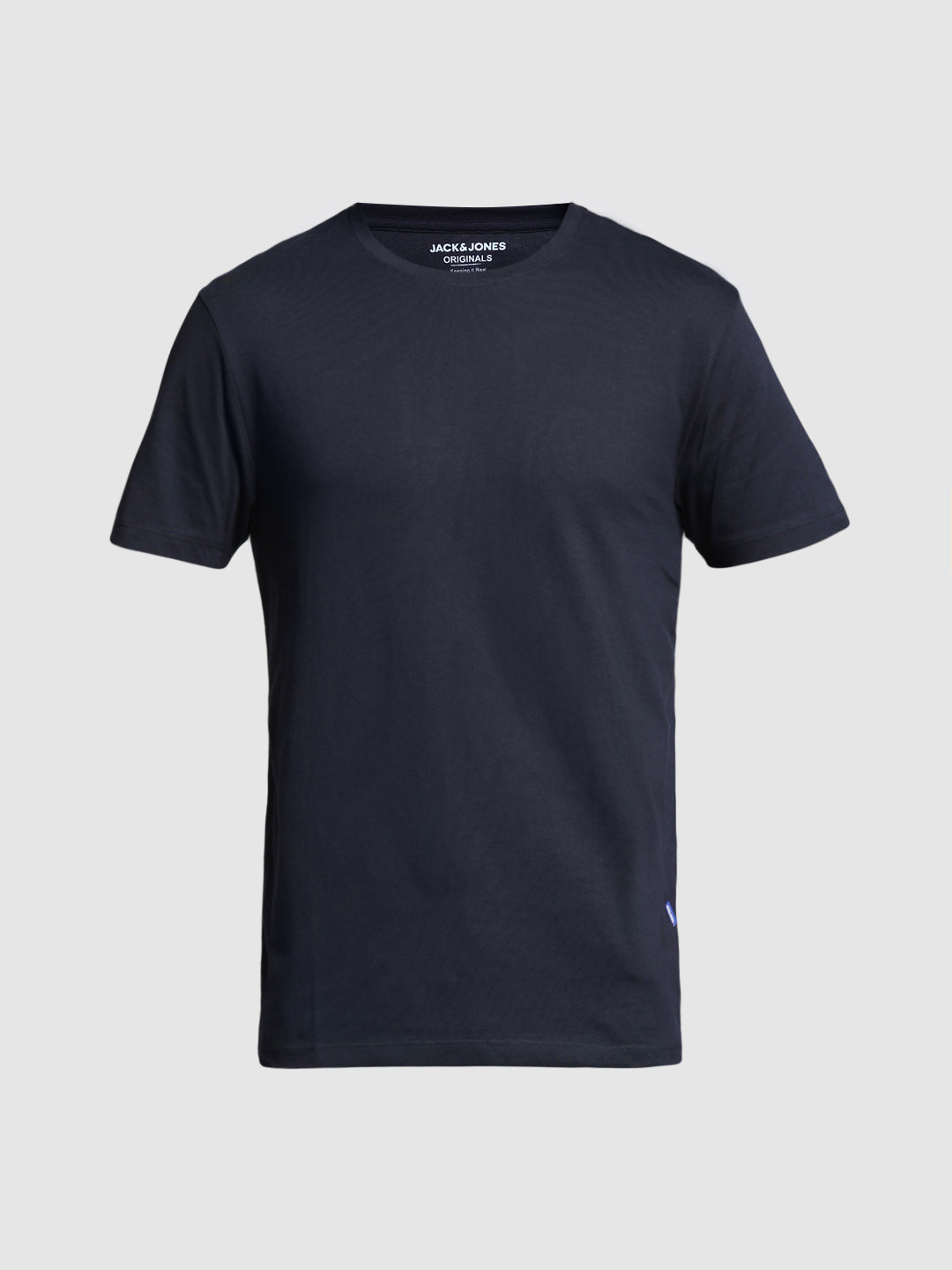 Dark Blue Cotton Regular Fit T-shirt