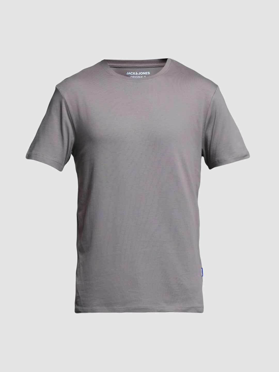 Grey Cotton Regular Fit T-shirt
