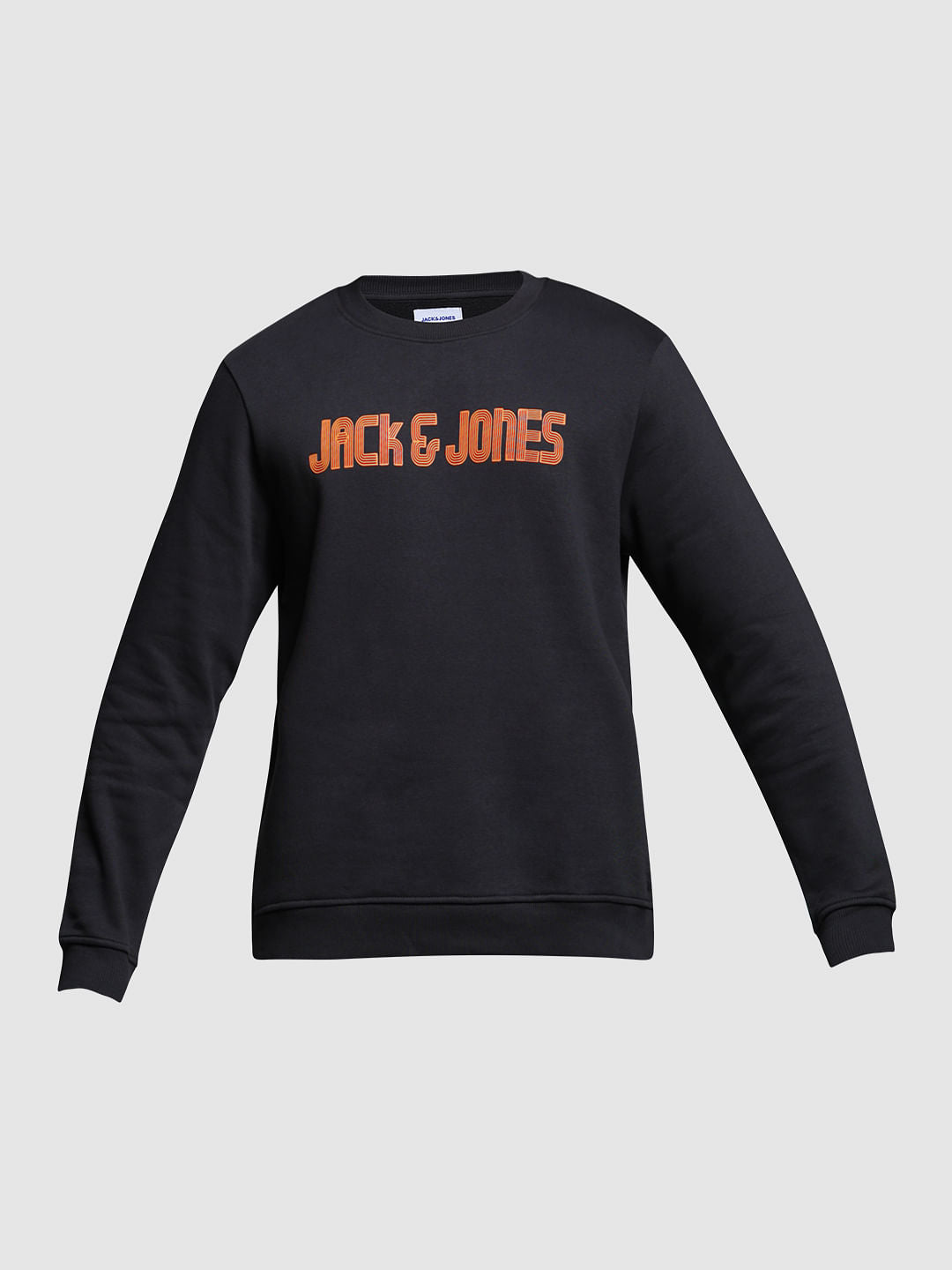 Black Logo Print Sweatshirt