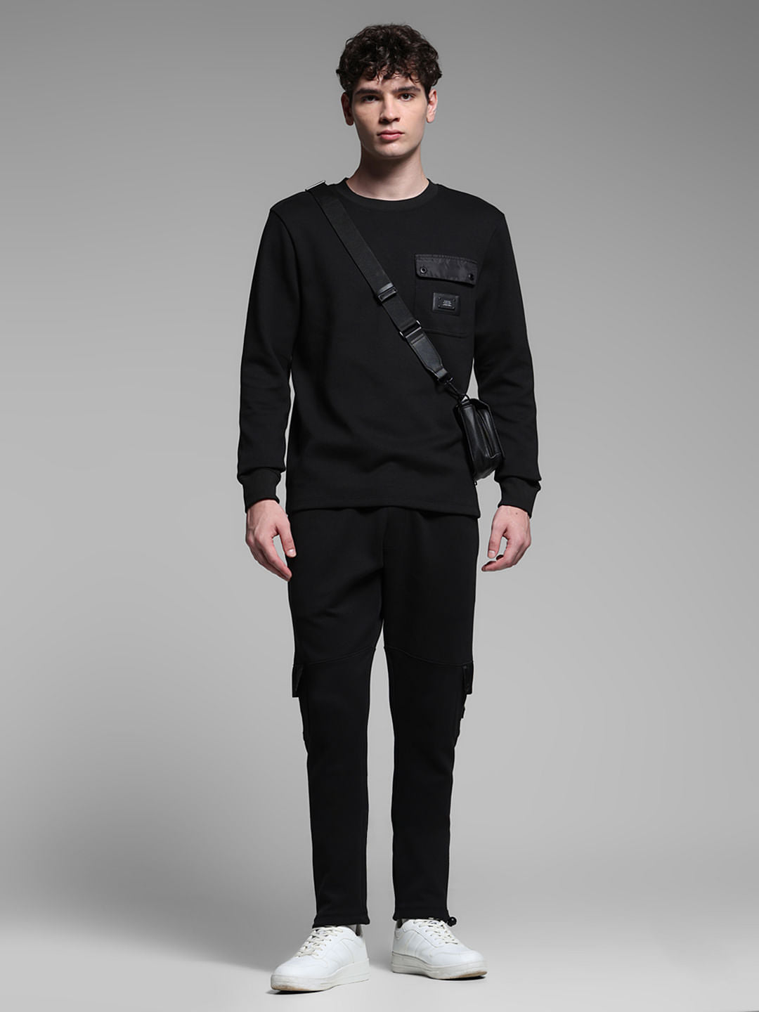 Black Anti Fit Co-ord Set Sweatpants