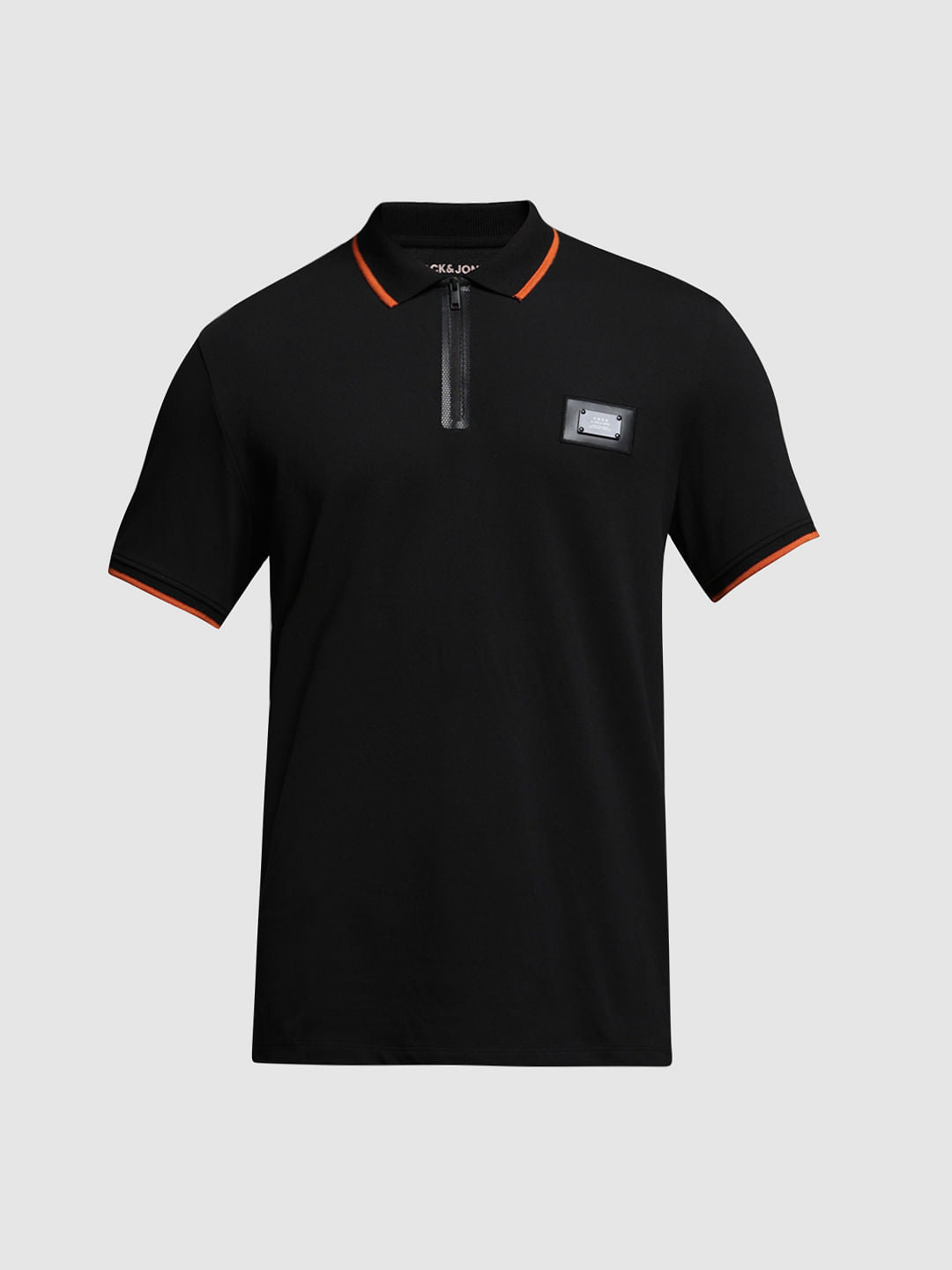 Black Polo Neck T-shirt