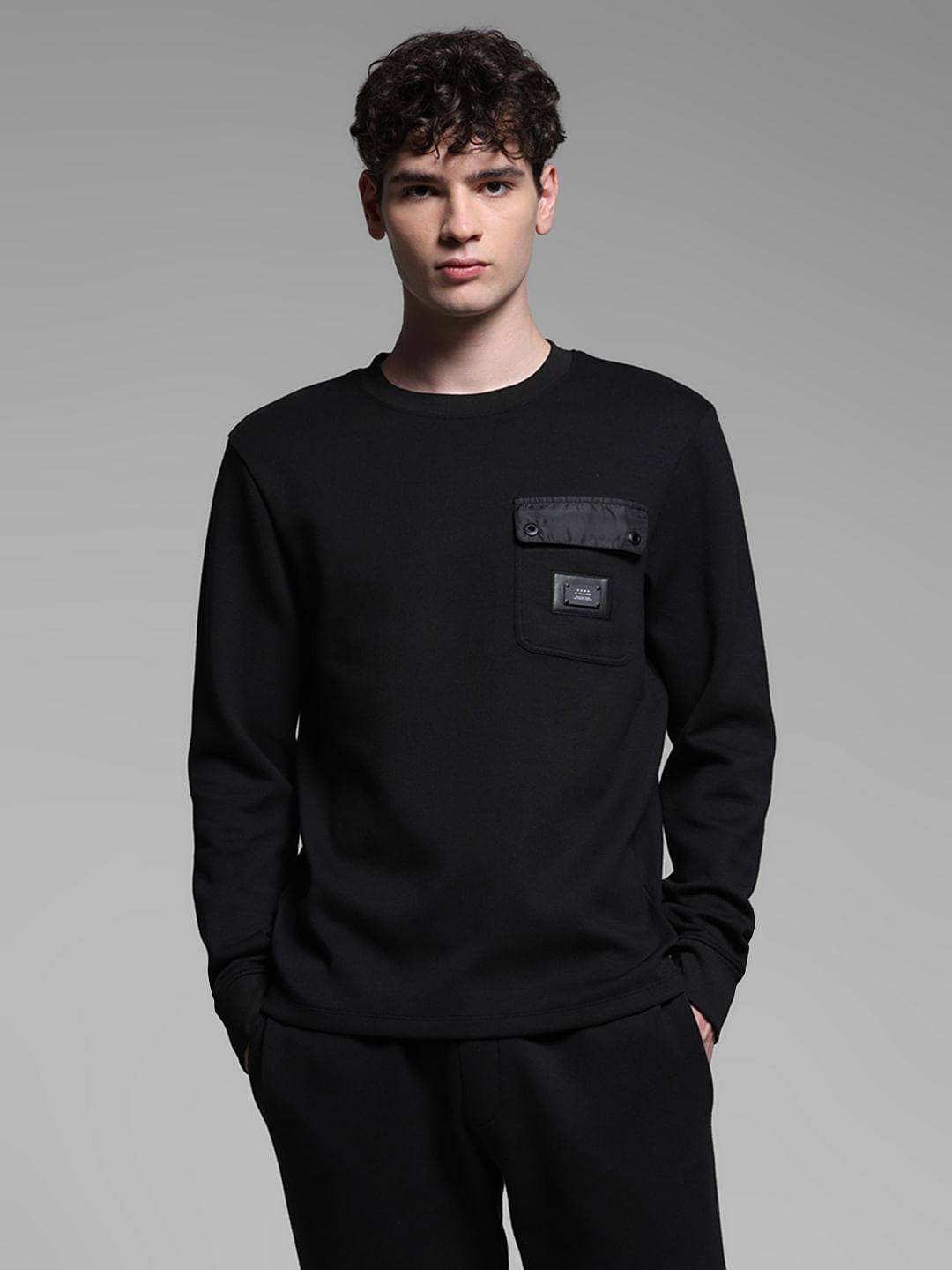 Black Co-ord Set Sweatshirt