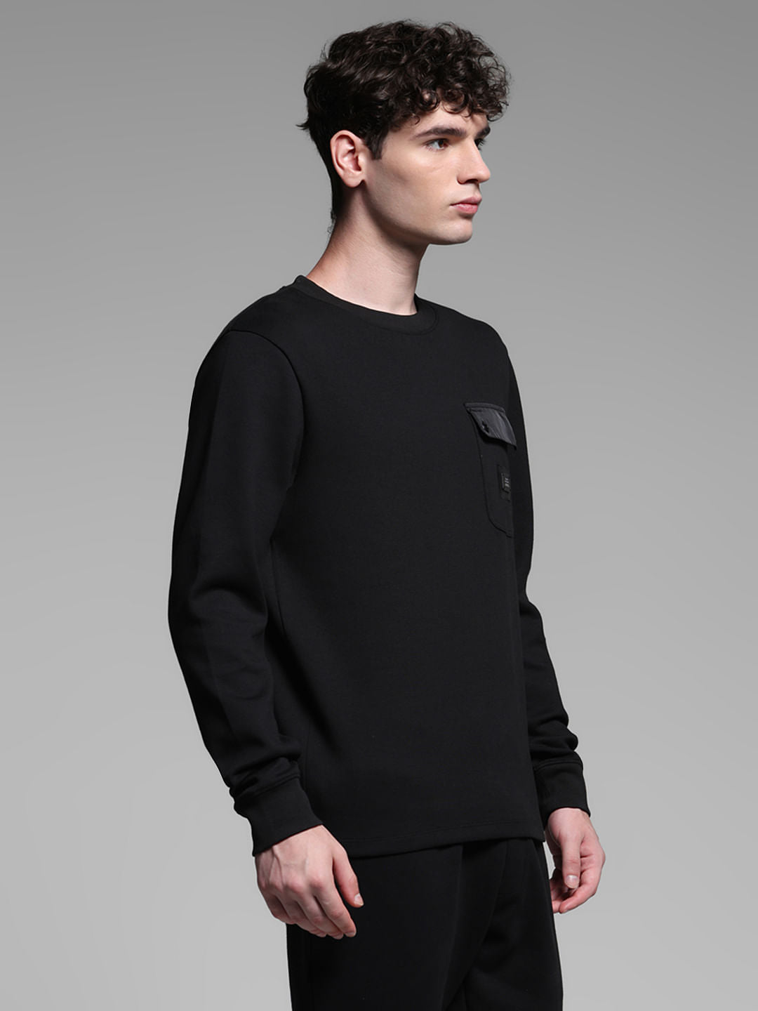 Black Co-ord Set Sweatshirt