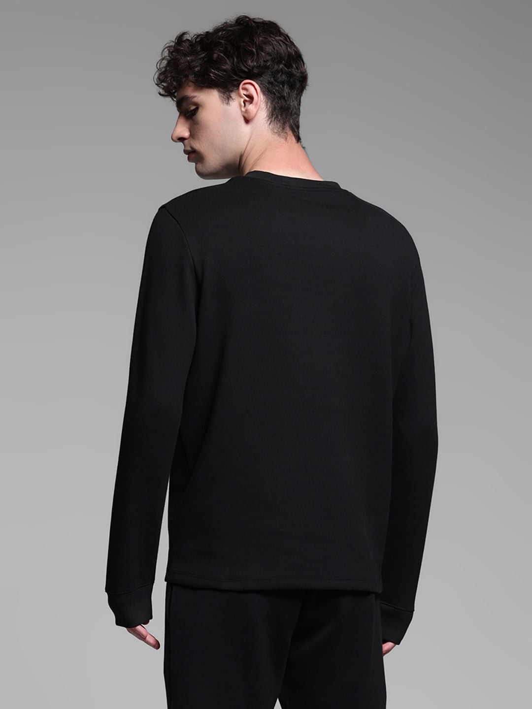 Black Co-ord Set Sweatshirt