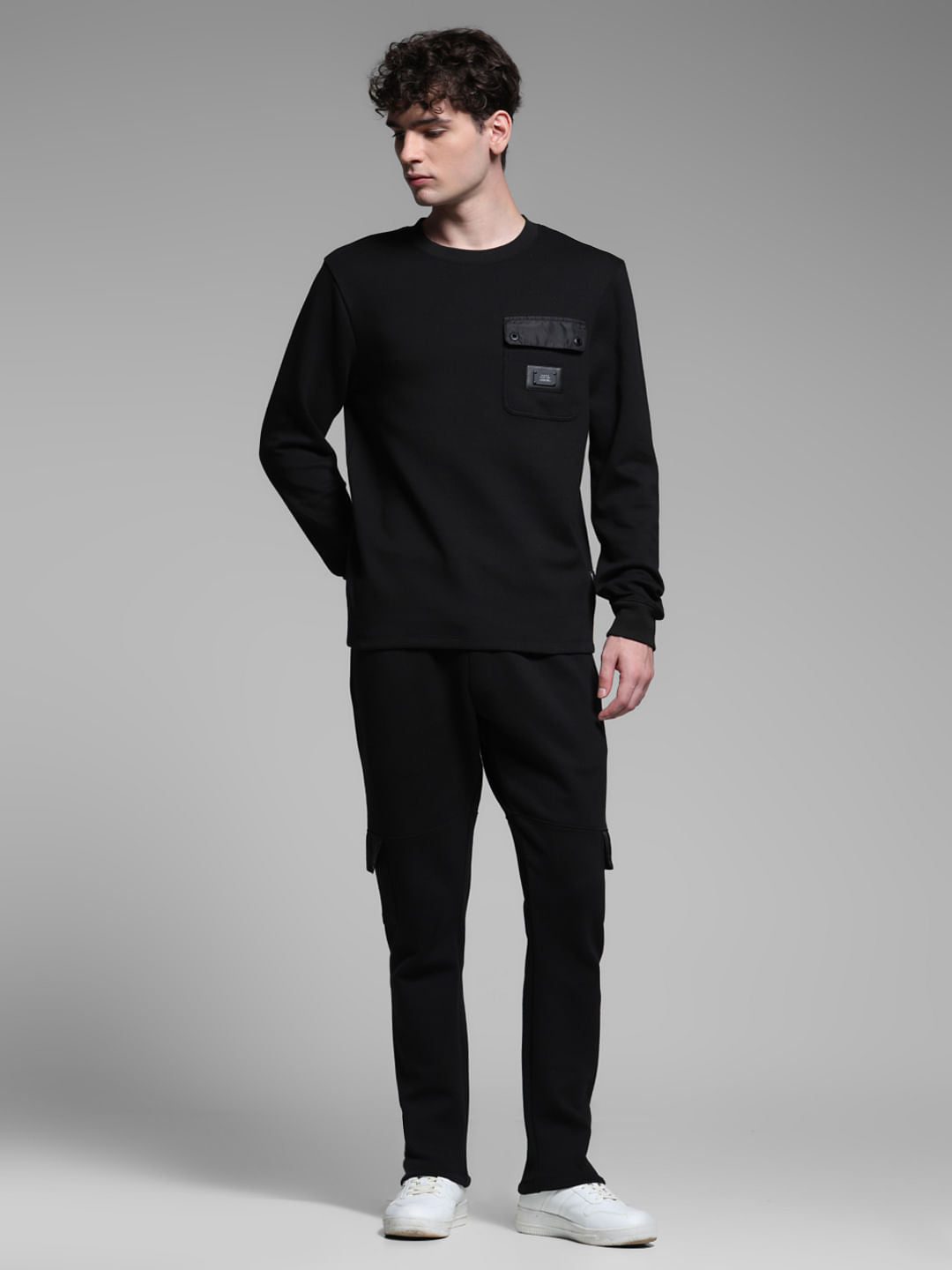 Black Co-ord Set Sweatshirt
