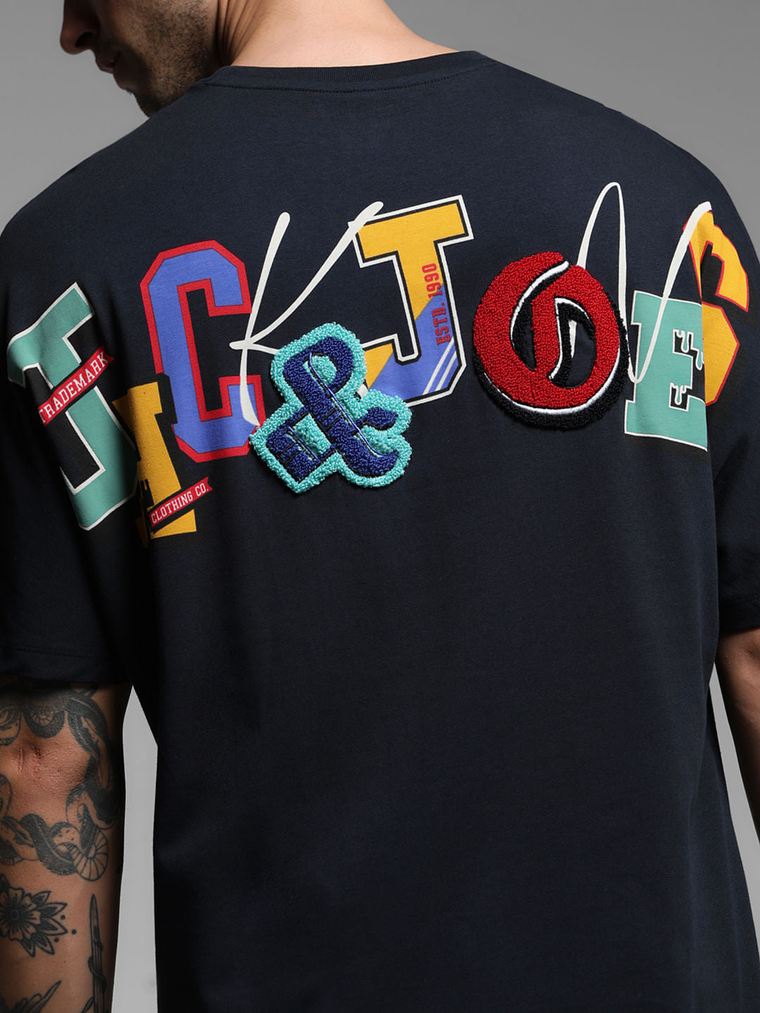 Black Drop Shoulder T-shirt