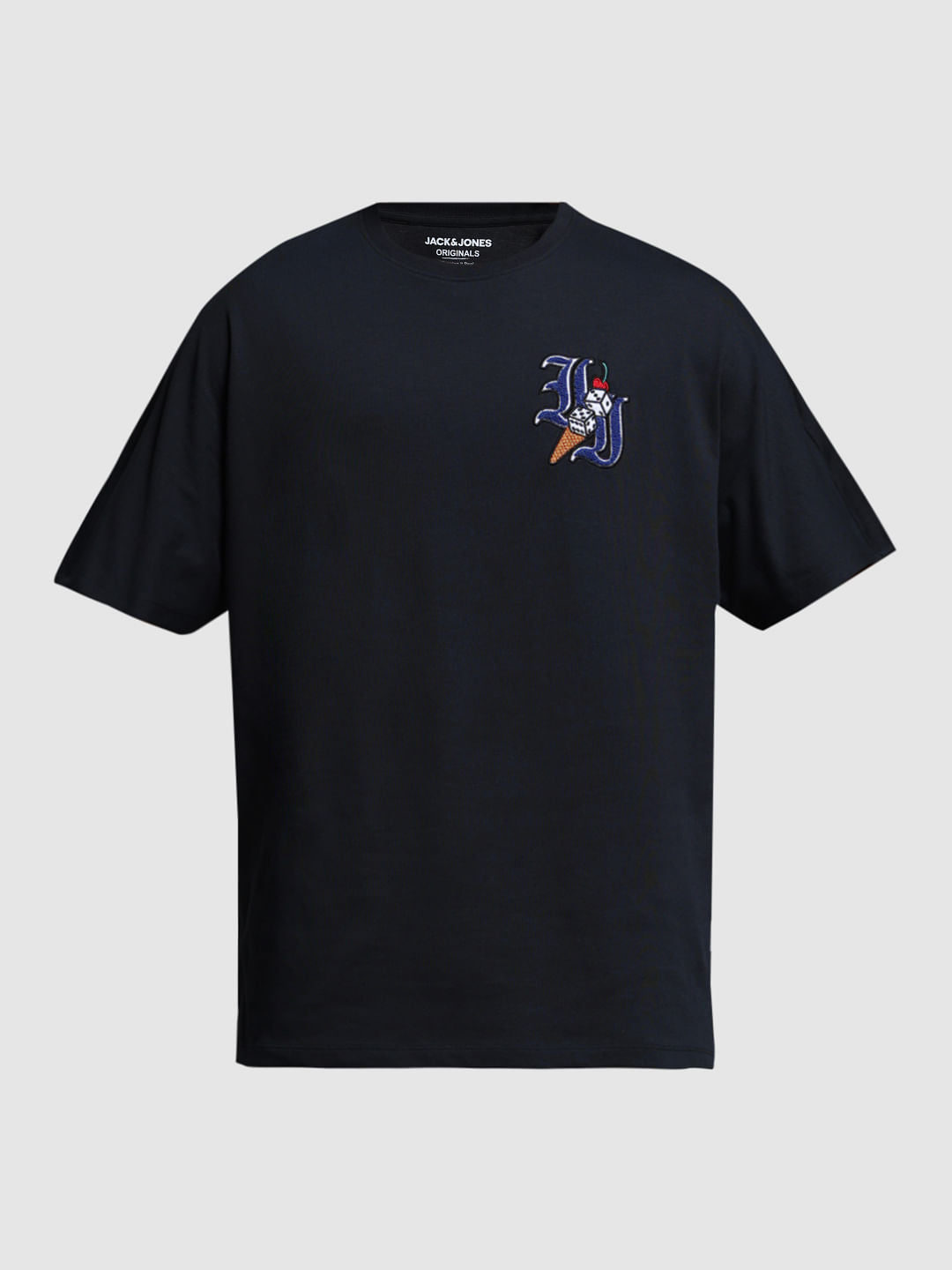 Black Drop Shoulder T-shirt