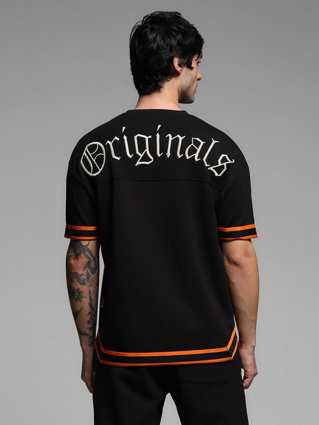 Black Varsity Co-ord Set T-shirt