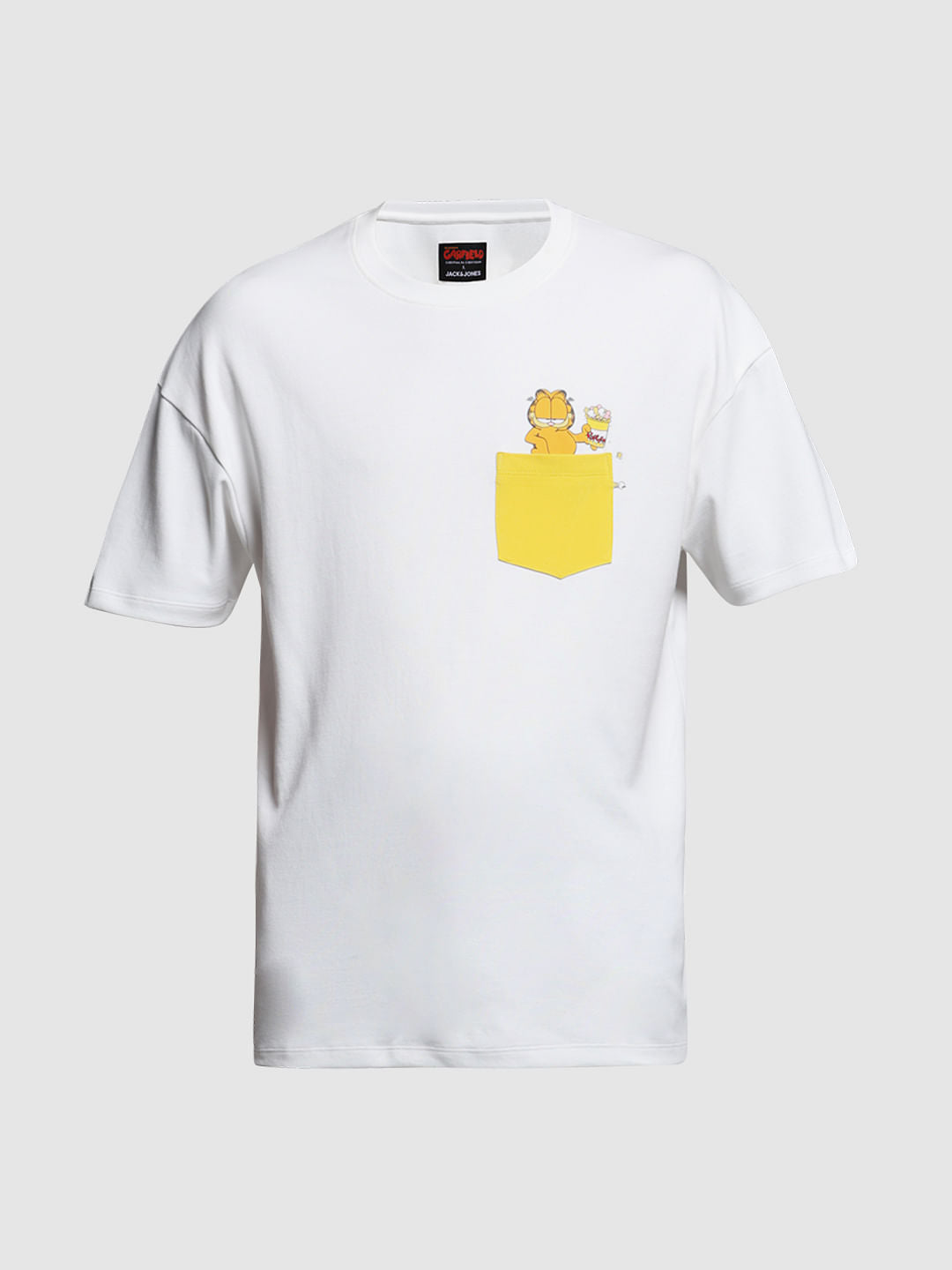 JACK&JONES X GARFIELD White Boxy Fit T-Shirt