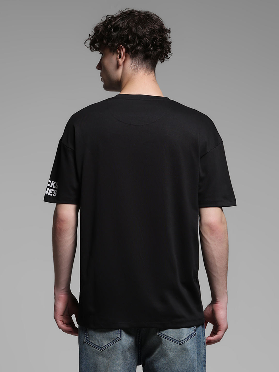 JACK&JONES X GARFIELD Black Graphic Print Boxy Fit T-Shirt