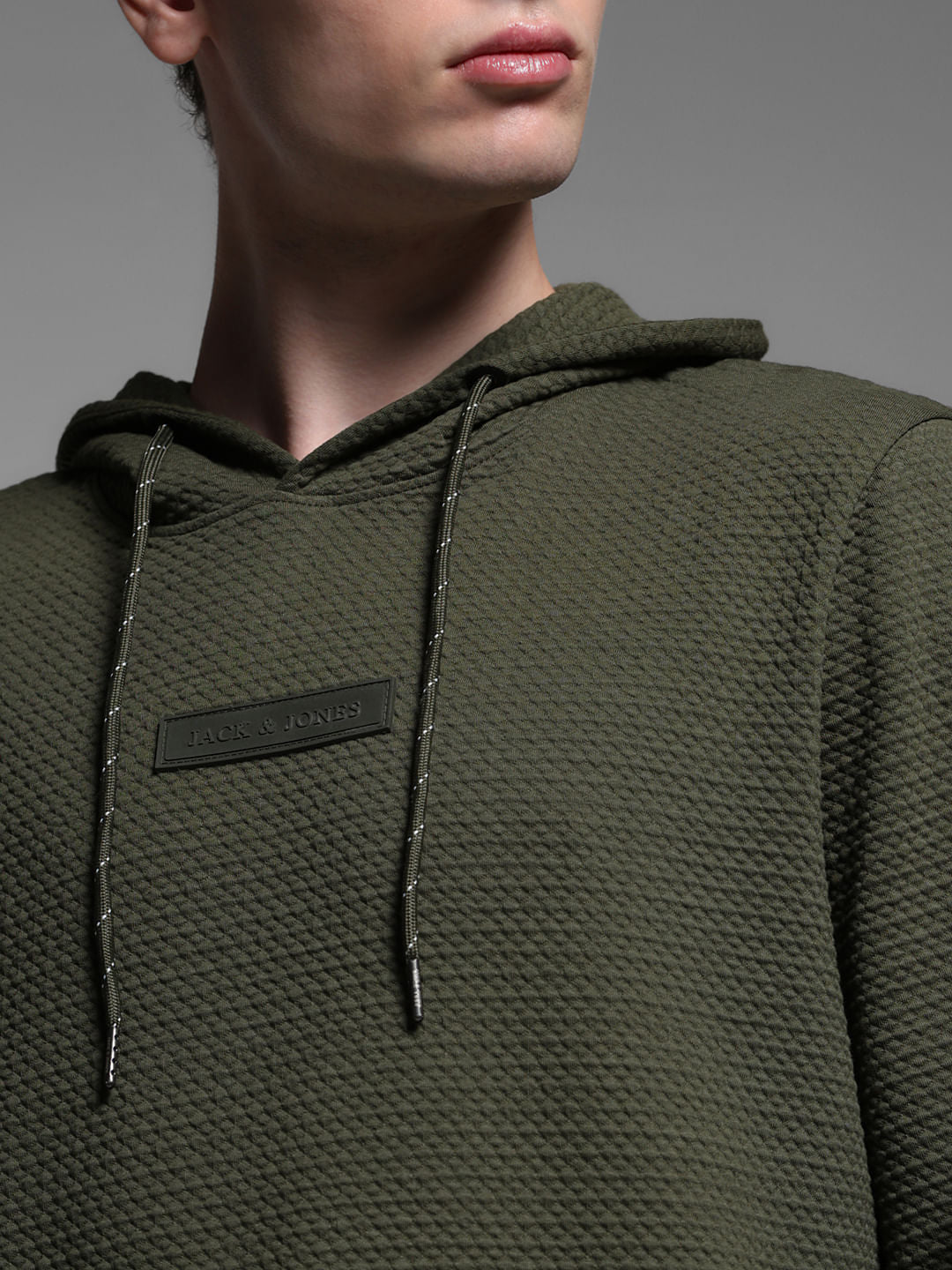 GREEN HOODED SWEATSHIRT