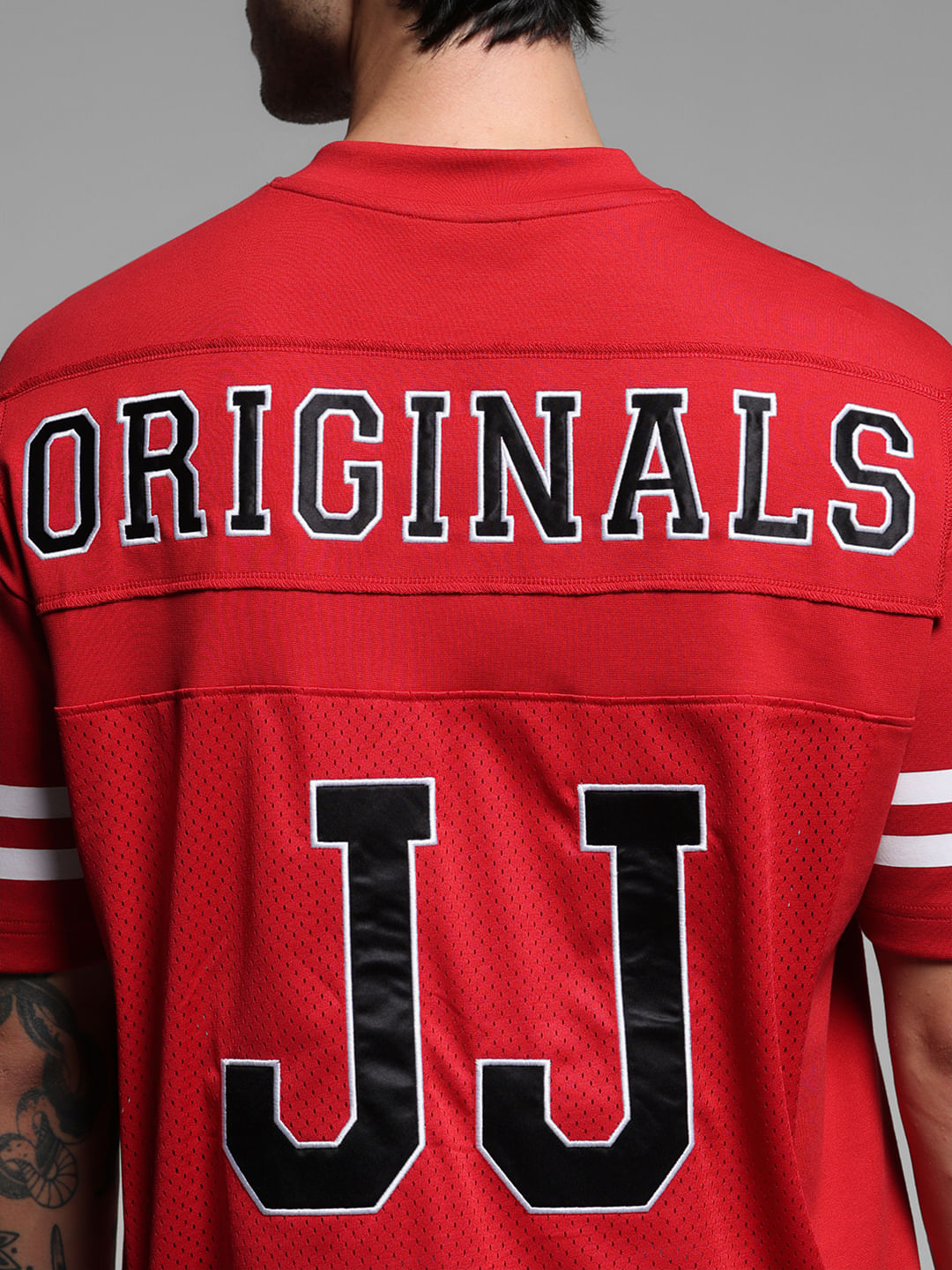 Red Varsity Print Co-ord Set T-shirt