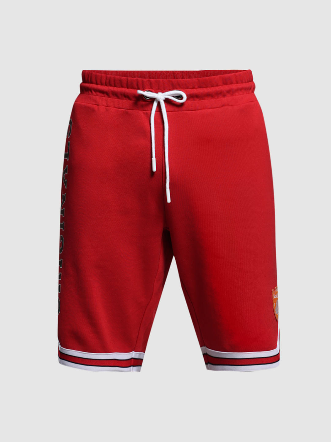 Red Varsity Co-ord Set Shorts