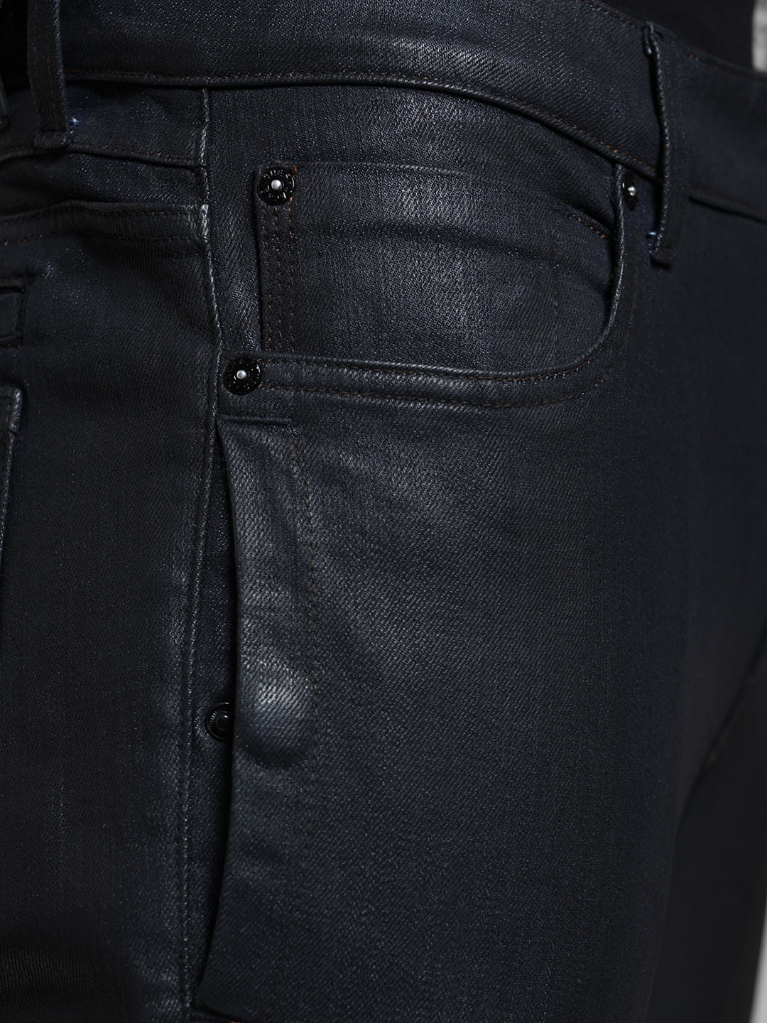 Black Low Rise Glenn Slim Fit Jeans