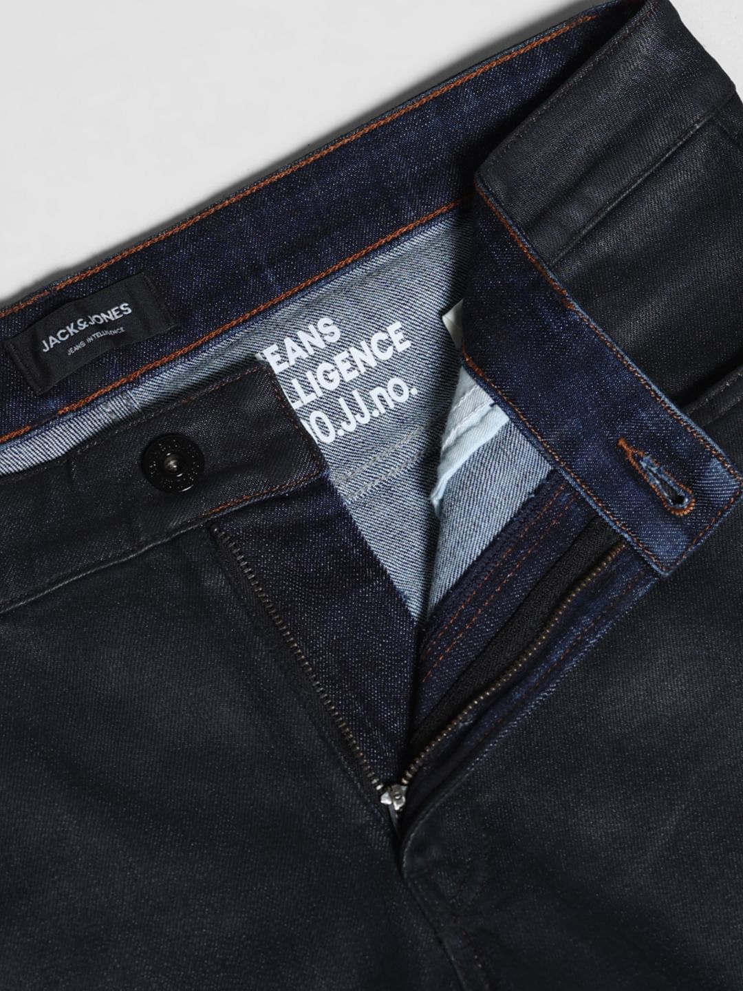Black Low Rise Glenn Slim Fit Jeans
