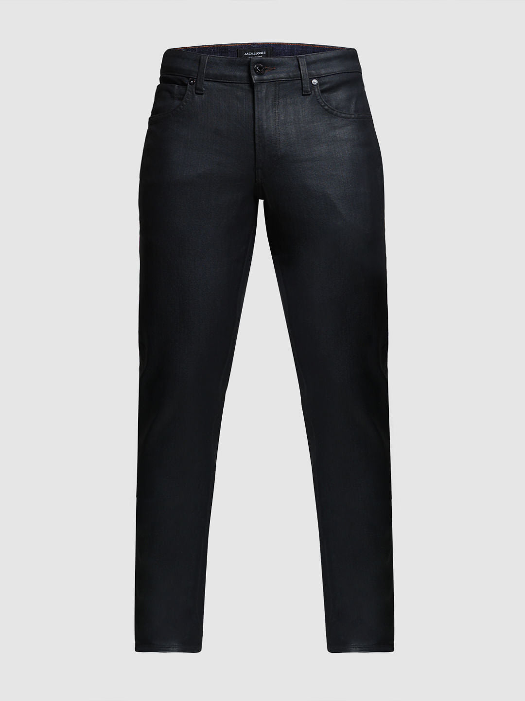 Black Mid Rise Clark Regular Fit Jeans