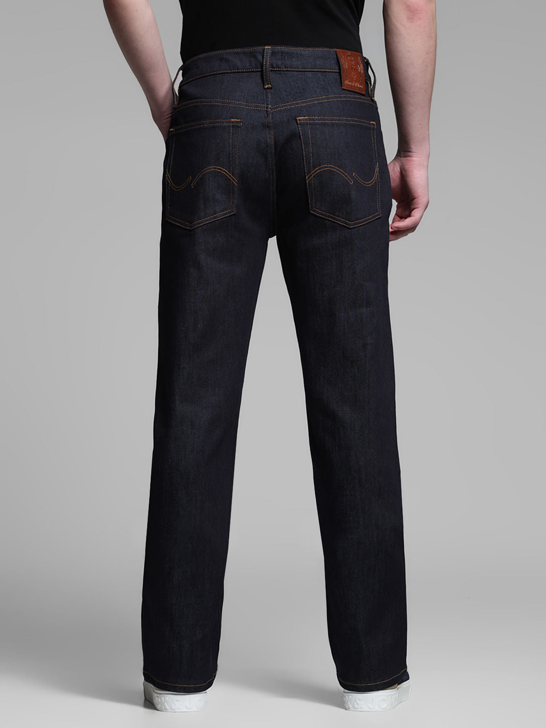 DARK BLUE CLIFF MID RISE JEANS