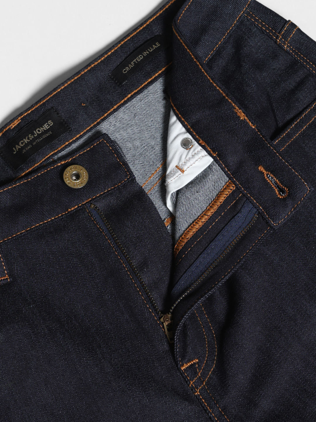 DARK BLUE CLIFF MID RISE JEANS