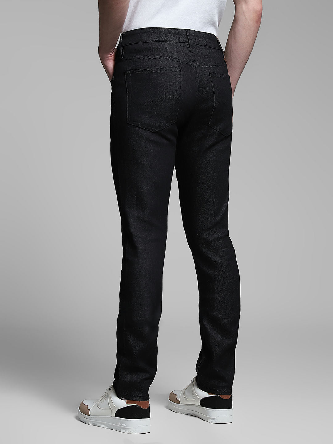 Black Low Rise Glenn Slim Fit Jeans