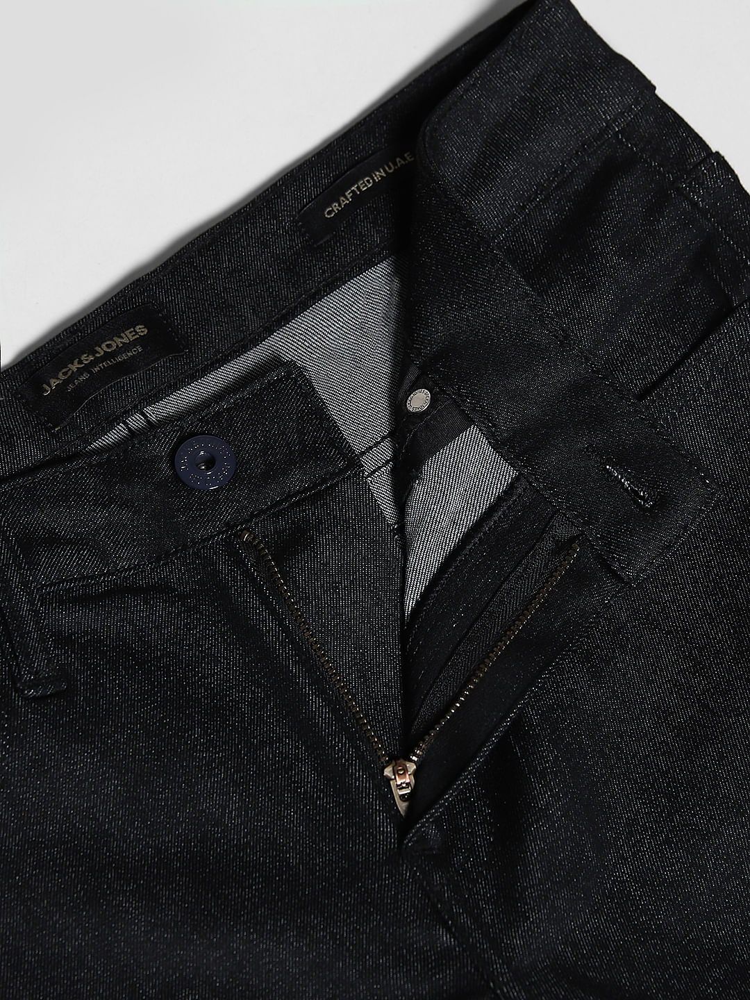 Black Low Rise Glenn Slim Fit Jeans