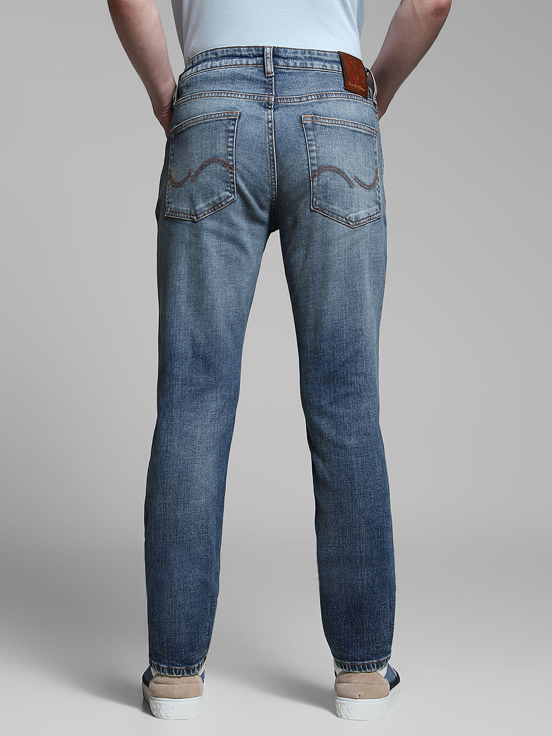 Blue Low Rise Tim Anti Fit Jeans
