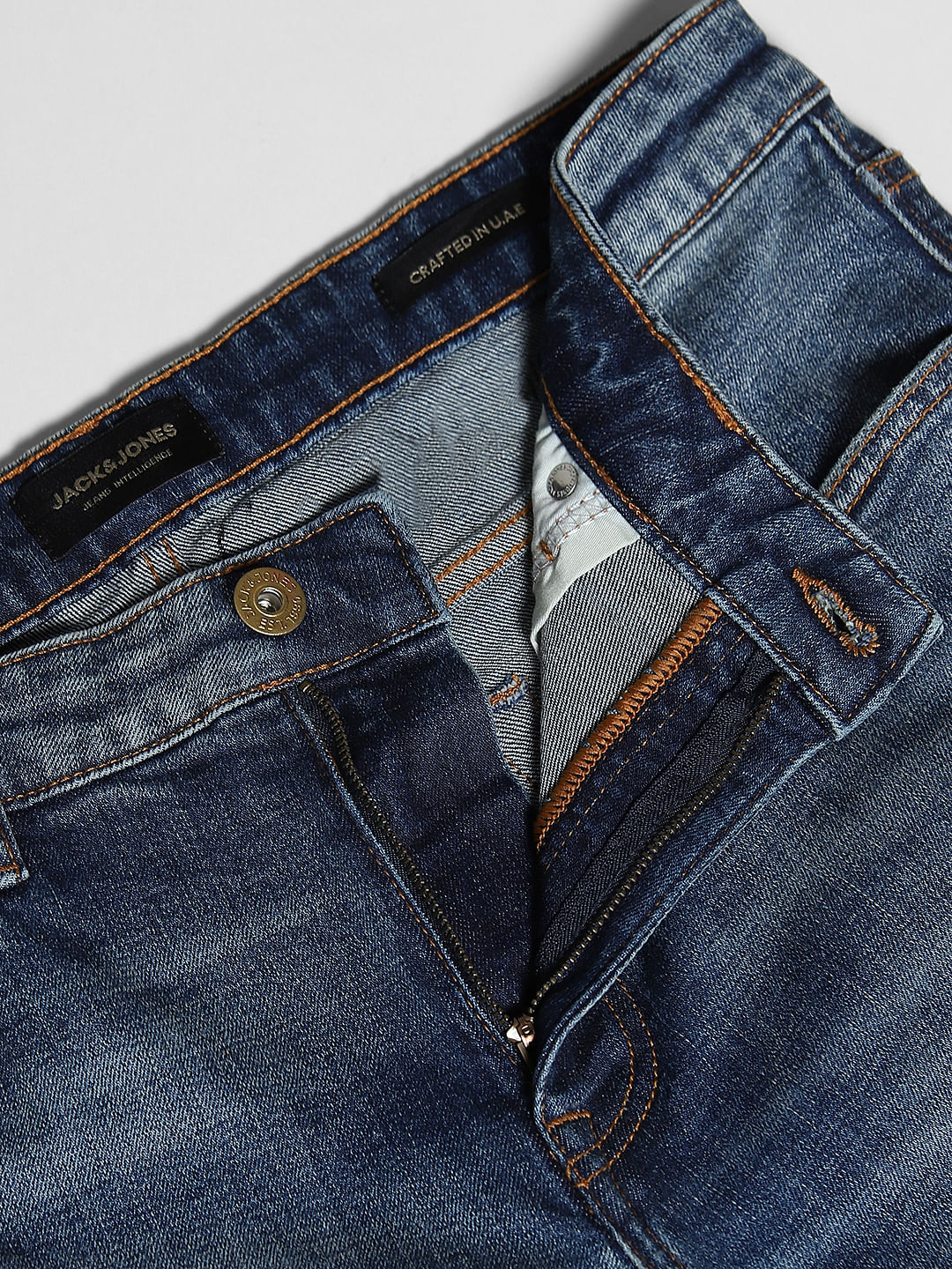 Blue Low Rise Tim Anti Fit Jeans