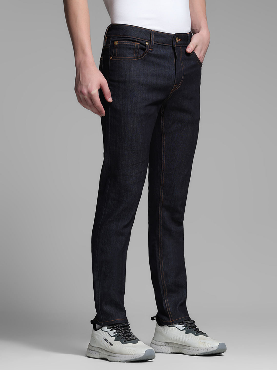 Dark Blue Low Rise Glenn Slim Fit Jeans