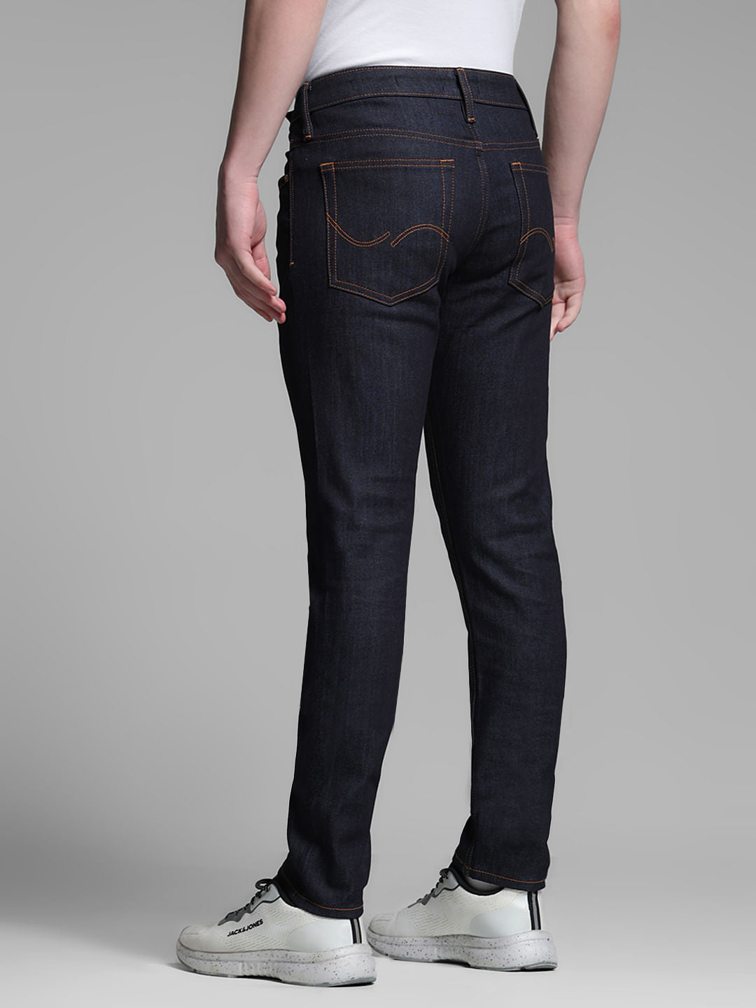 Dark Blue Low Rise Glenn Slim Fit Jeans