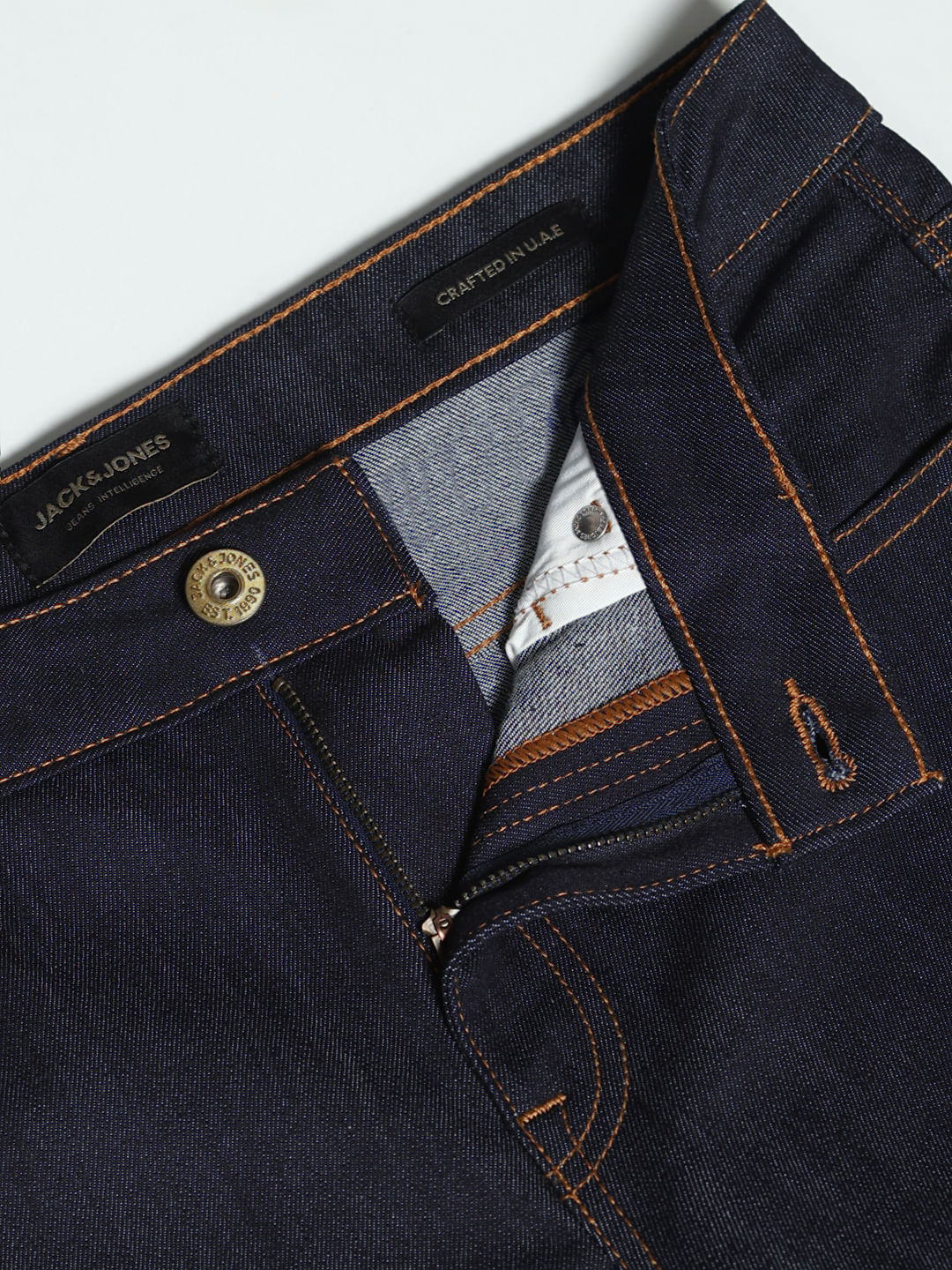 Dark Blue Low Rise Glenn Slim Fit Jeans